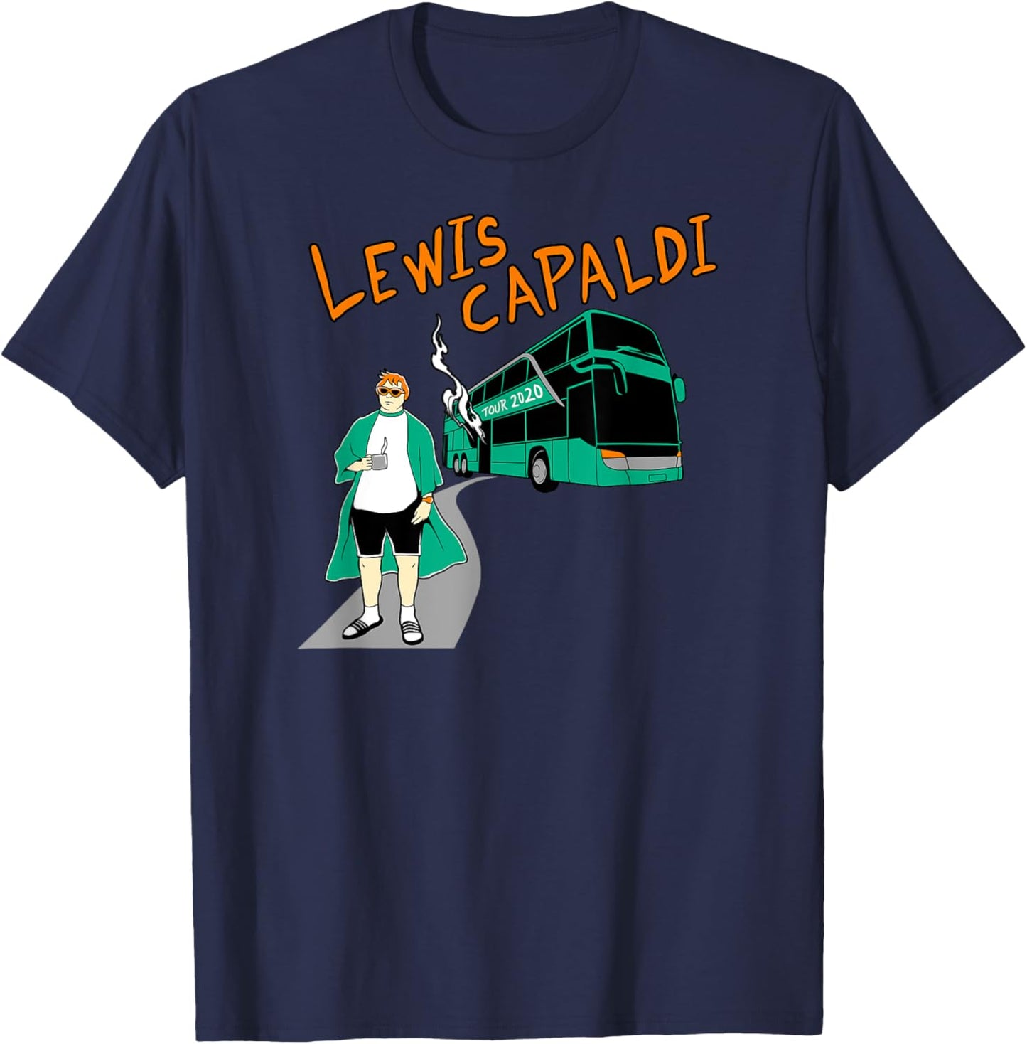 Lewis Capaldi – Tour Bus T-Shirt - T-Shirt | Navy