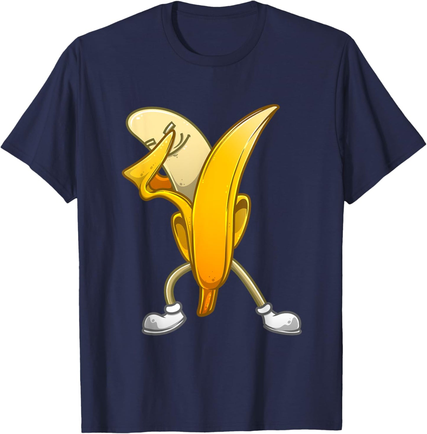 Funny Dabbing Banana Gift Kids Boys Girls Cool Dancer T-Shirt - T-Shirt | Navy