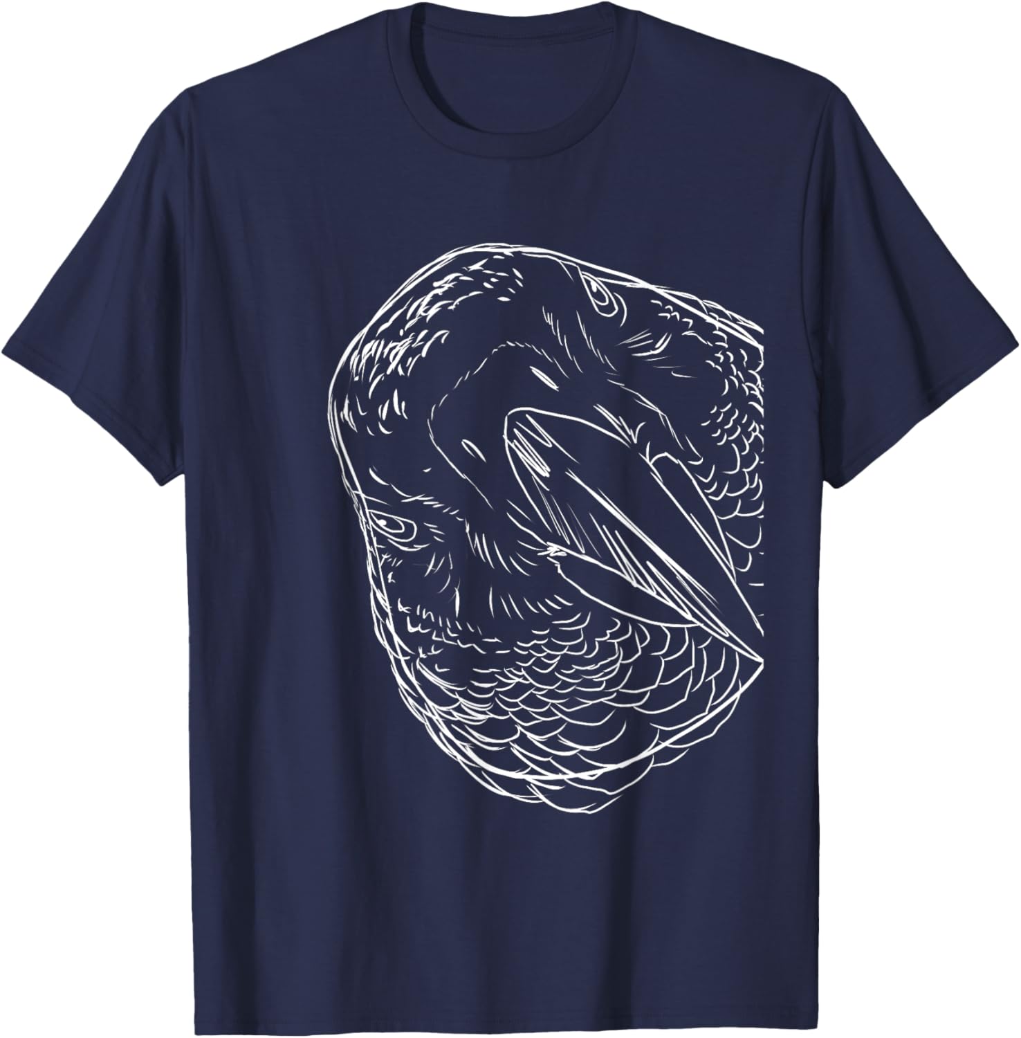 Funny Bird African Gray Parrot T-Shirt - T-Shirt | Navy