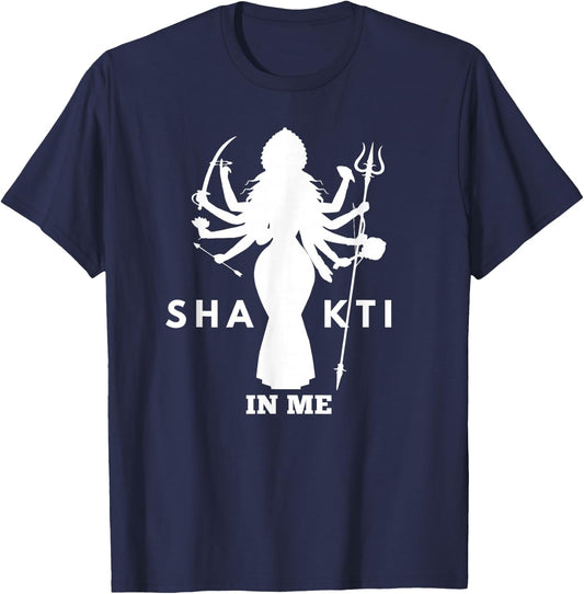 Jai Maa Kaali Design, Maa Durga Art, Hindu Goddess Kali T-Shirt - T-Shirt | Navy