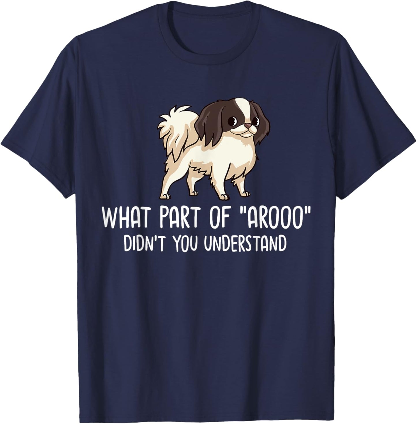 Japanese Chin Dog Puppies Owner Lover Men Women Kids T-Shirt - T-Shirt | Navy