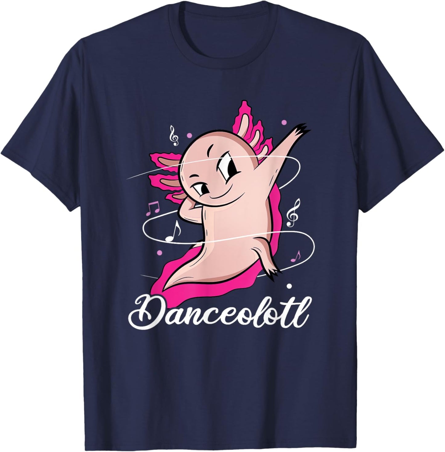 Axolotl Dancing Danceolotl Funny Amphibian Dancer Women T-Shirt - T-Shirt | Navy
