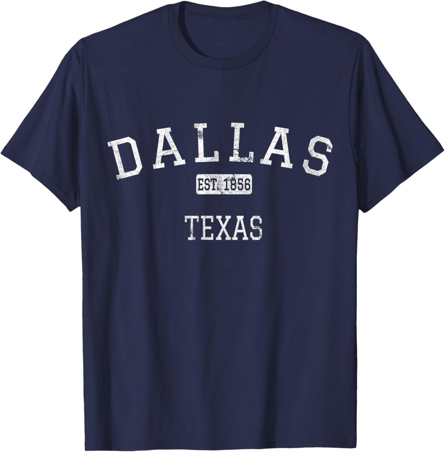 Dallas Texas TX Vintage T-Shirt - T-Shirt | Navy