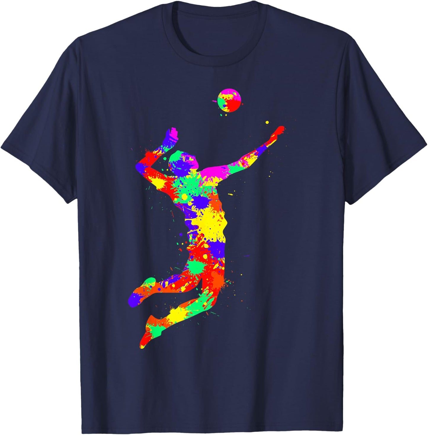 Volleyball Player Boys Kids Youth T-Shirt - T-Shirt | Navy