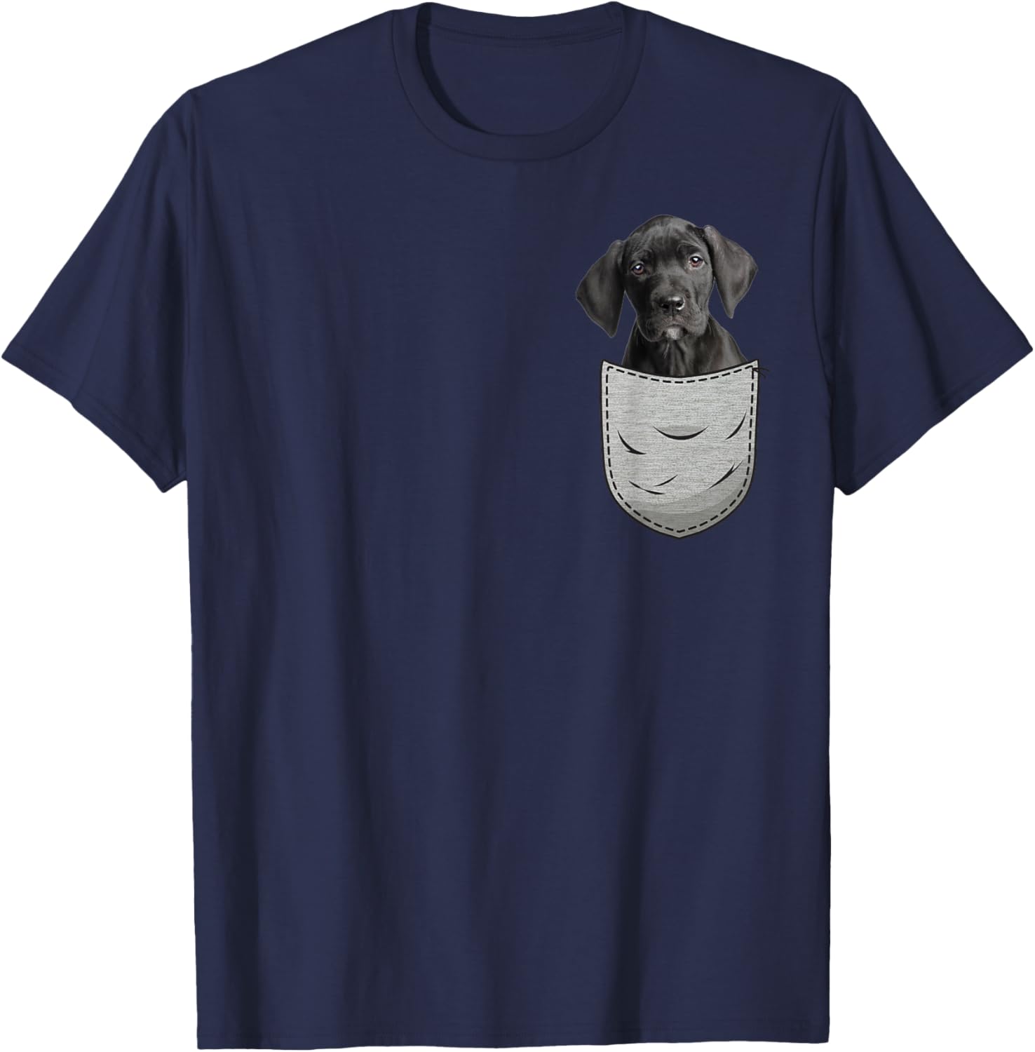 Great Dane Puppy Apollo of Dogs Gentle Giant Lady T-Shirt - T-Shirt | Navy