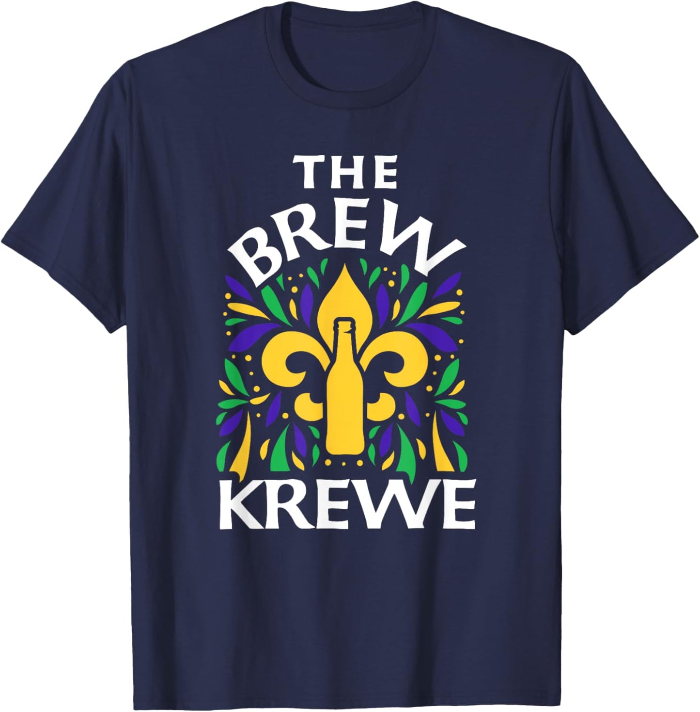 The Brew Krewe Mardi Gras T-Shirt - T-Shirt | Navy