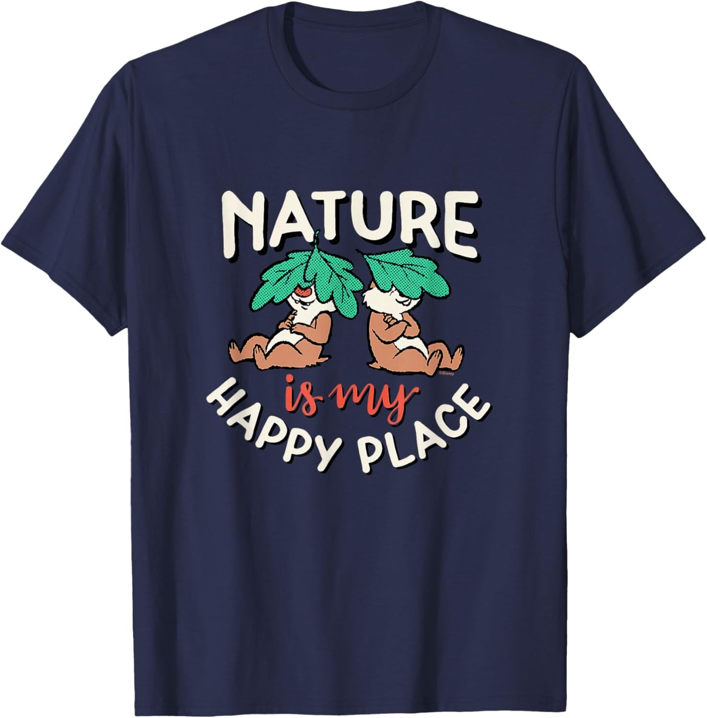 Chip 'N Dale Rescue Rangers - Nature Happy Place T-Shirt - T-Shirt | Navy