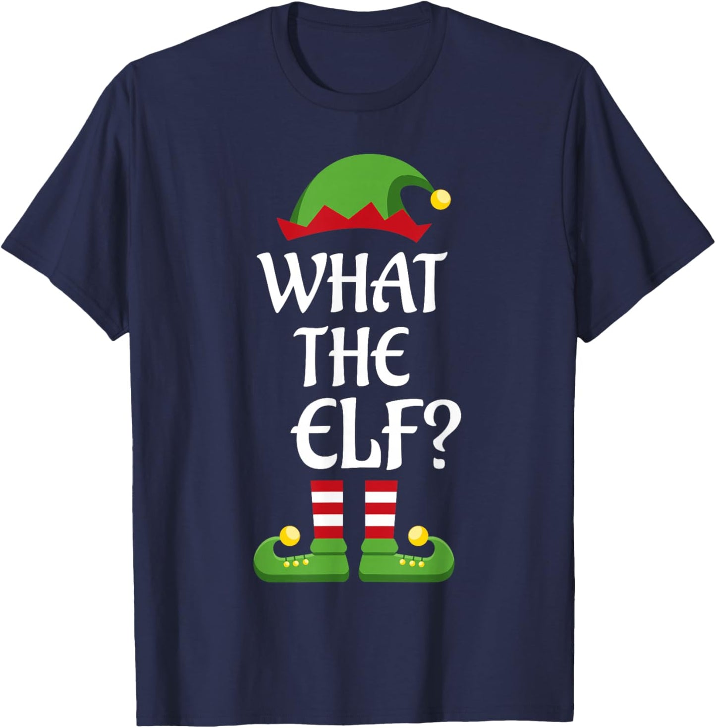 What The Elf Family Matching Group Christmas T-Shirt - T-Shirt | Navy