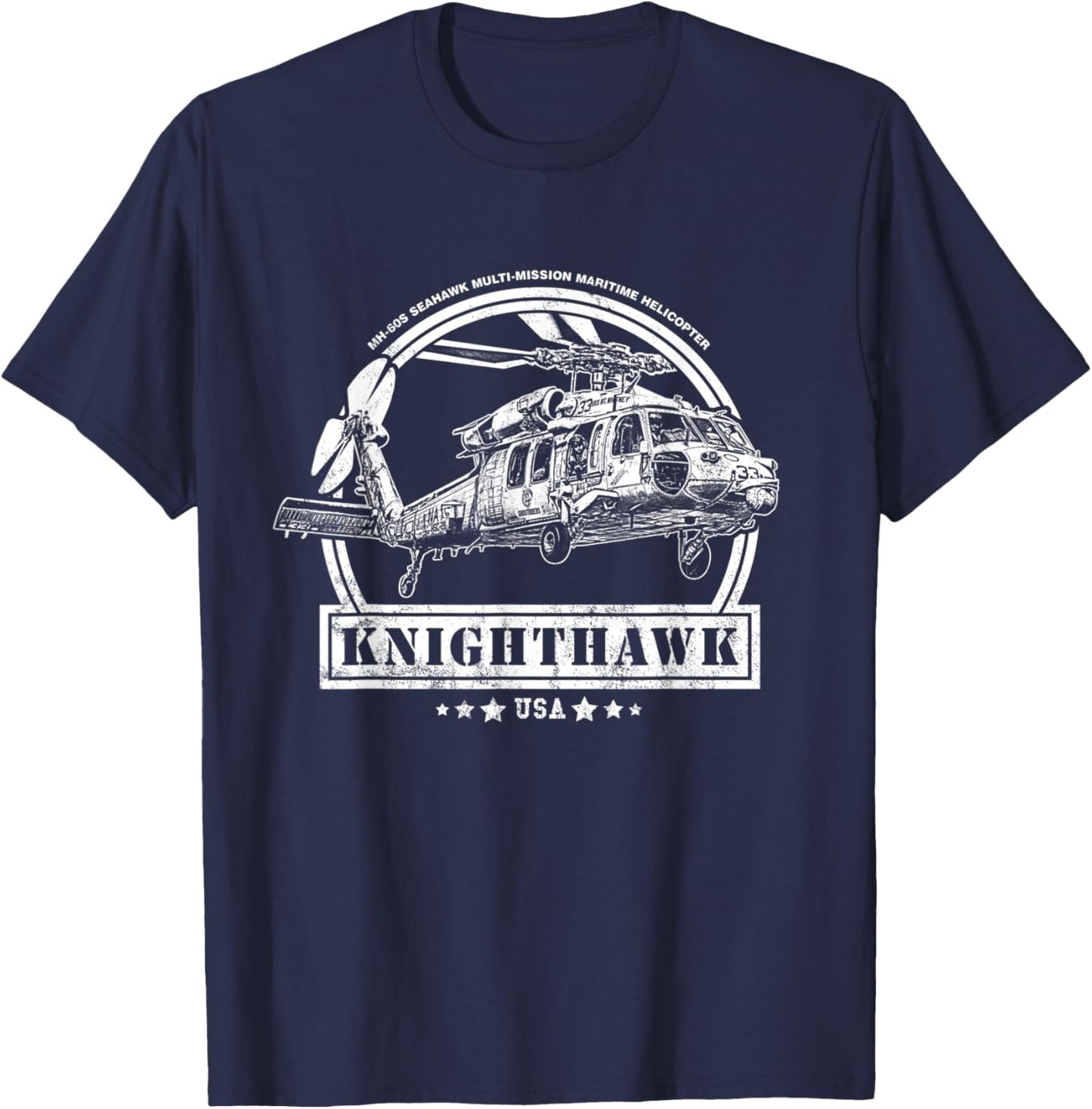MH-60S Knighthawk Helicopter T-Shirt - T-Shirt | Navy