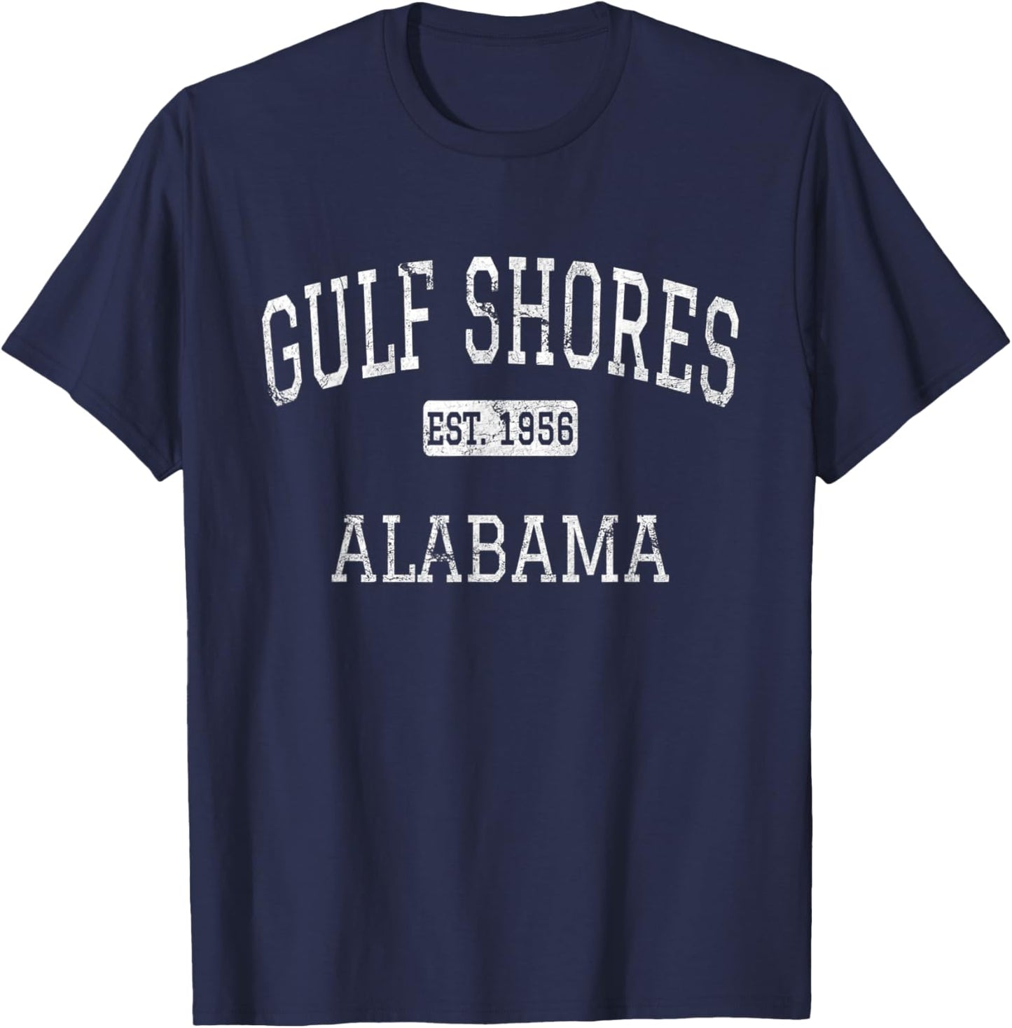 Gulf Shores Alabama AL Vintage T-Shirt - T-Shirt | Navy