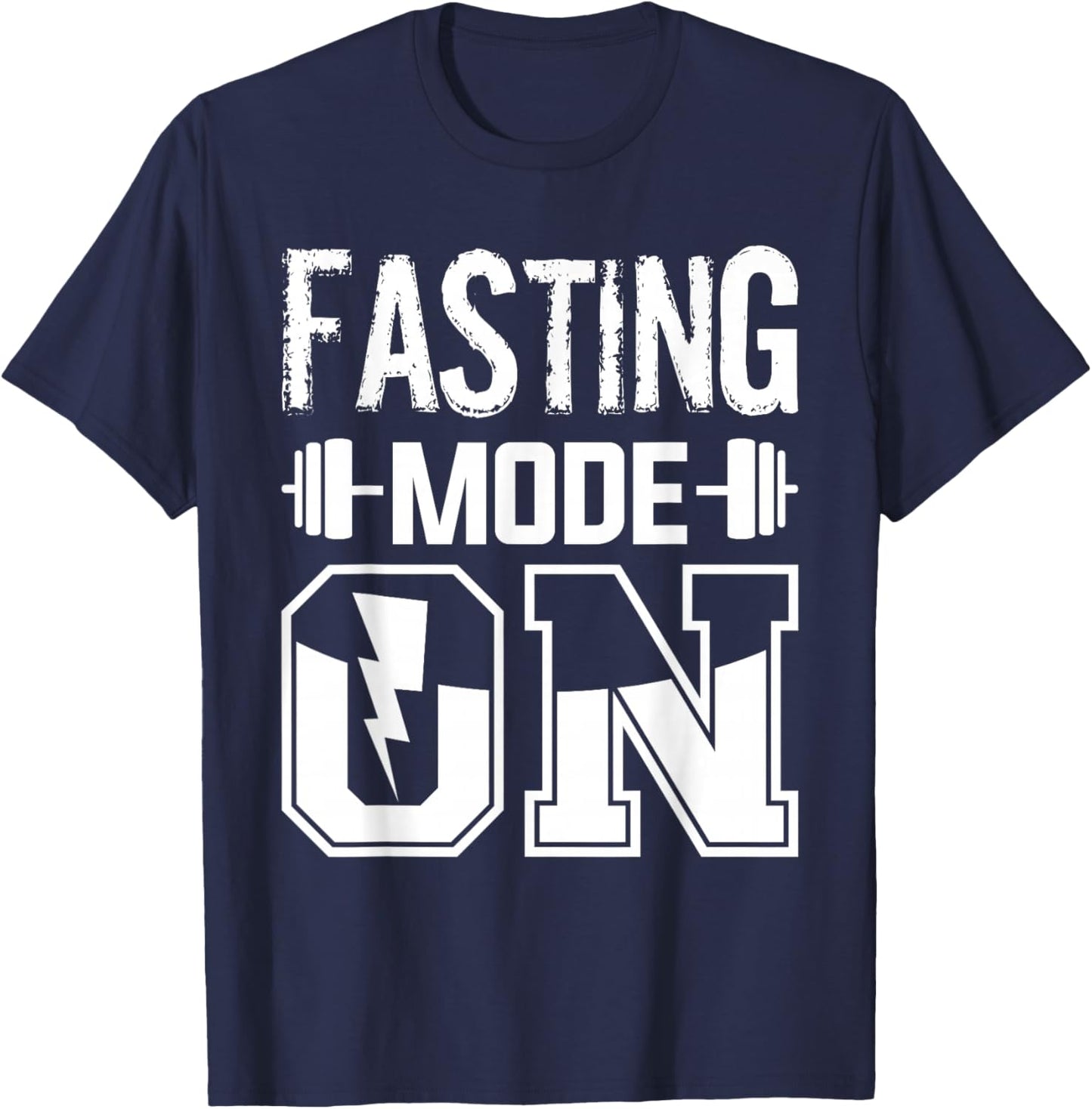 Fasting Mode On Weight Loss Workout Diet T-Shirt - T-Shirt | Navy