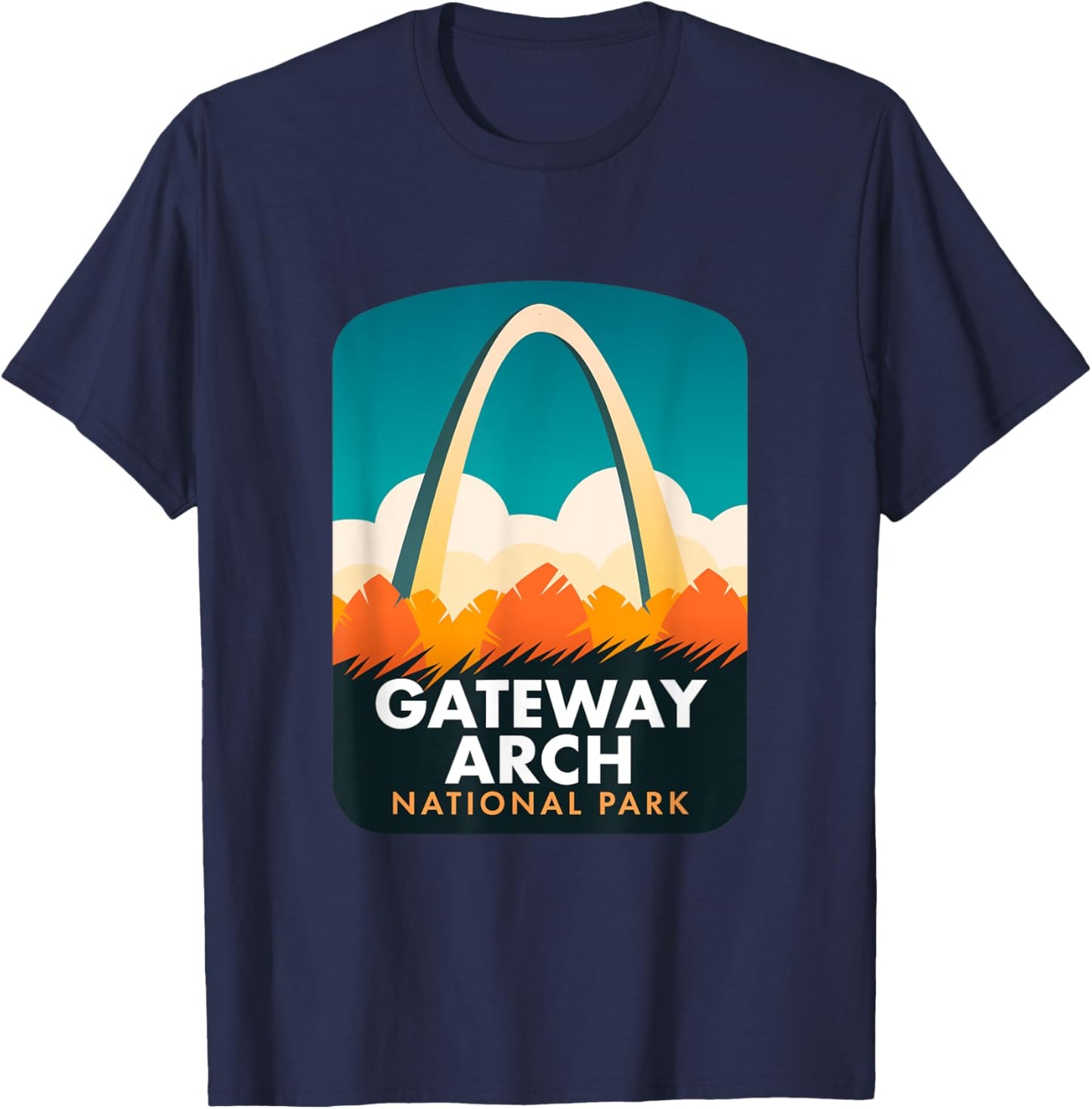 Gateway Arch National Park T-Shirt - T-Shirt | Navy