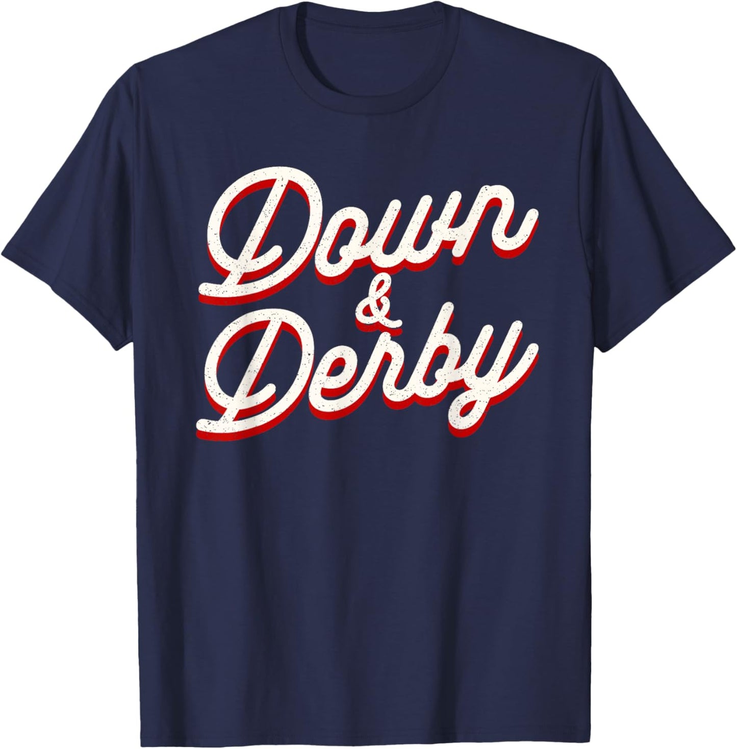Funny Horse Racing Vintage Down And Derby KY Derby Horse T-Shirt - T-Shirt | Navy