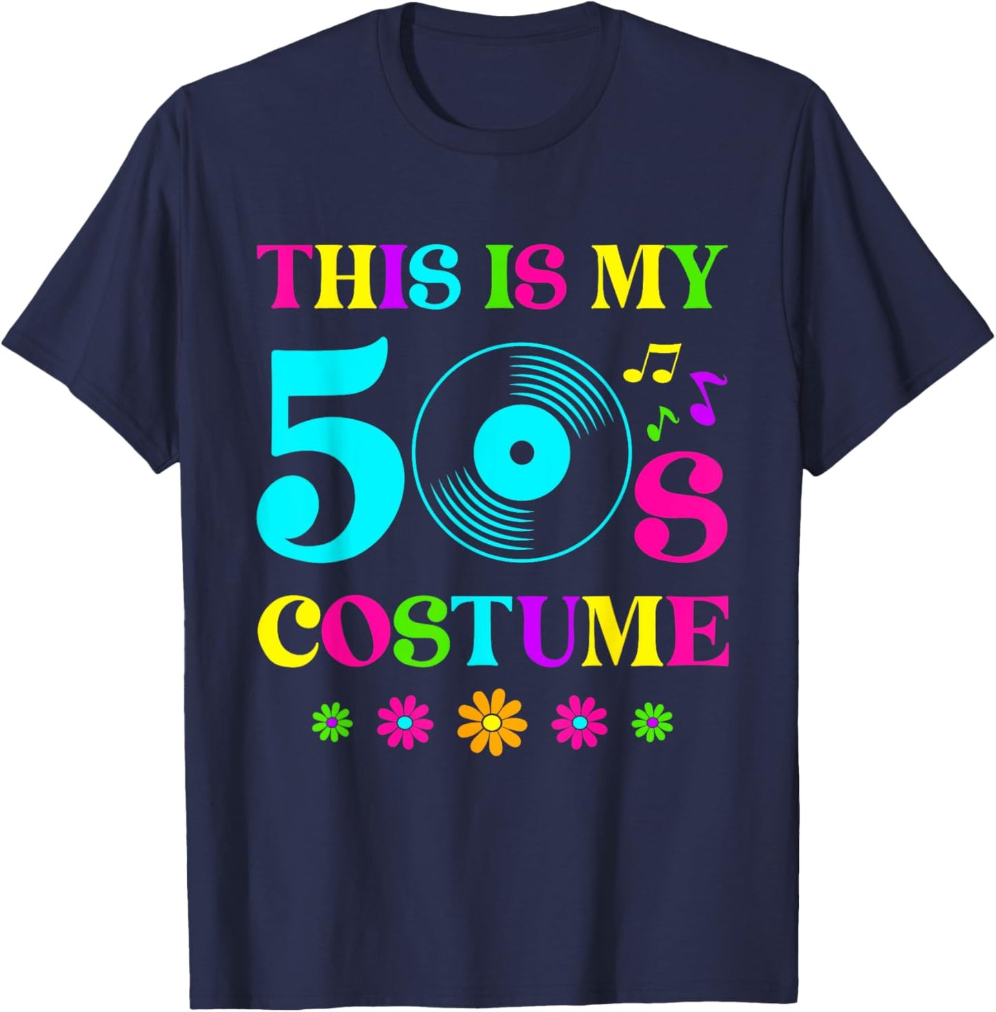 This is My 50's Bro Costume Retro Halloween 1950s 50's Party T-Shirt - T-Shirt | Navy