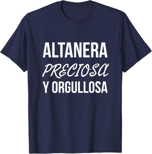 Altanera Preciosa Y Orgullosa Black Women's Classic Fit T-Shirt - T-Shirt | Navy