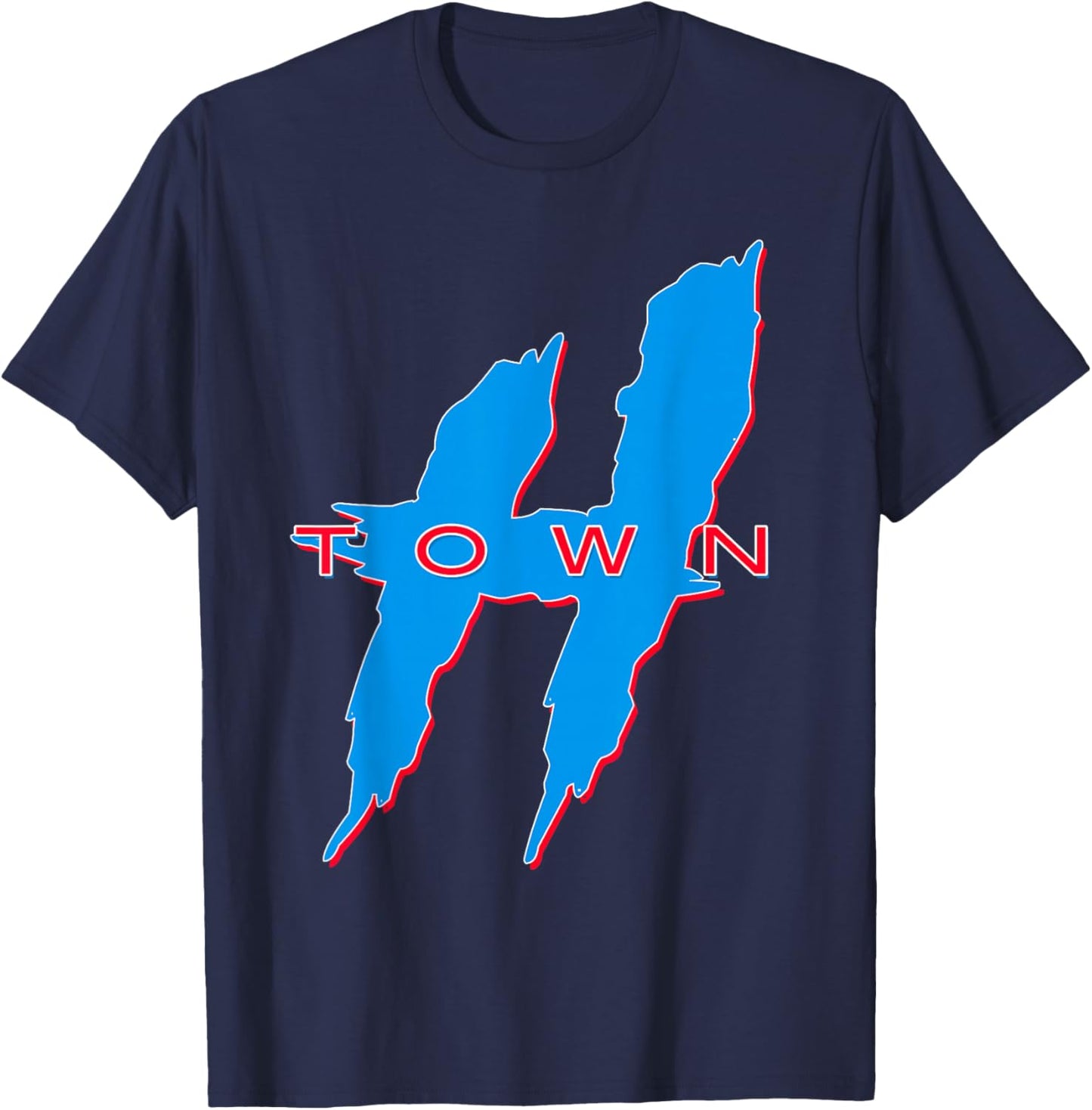Houston Shirt, H-Town, Hustle Town, The H, Houston Texas 713 T-Shirt - T-Shirt | Navy