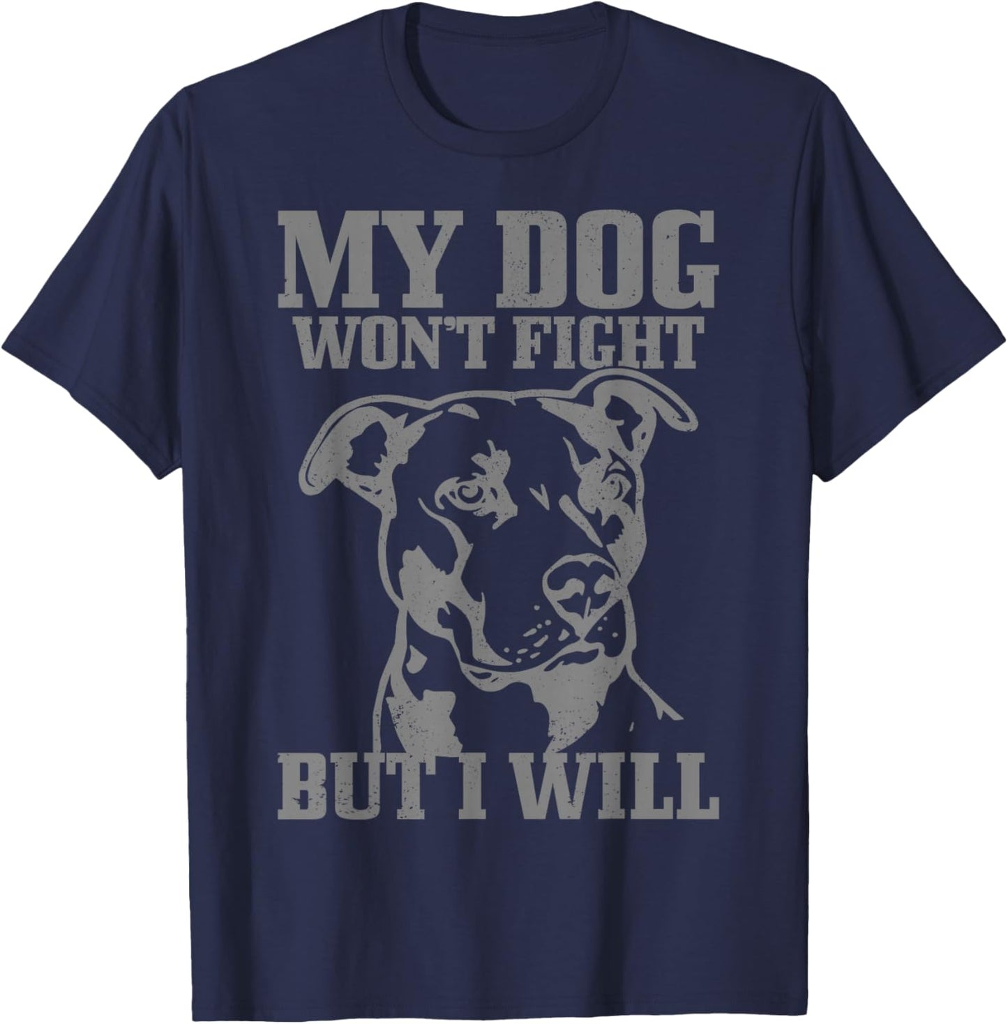 Pitbull Funny Dog Pitbull Mom Pitbull Dad T-Shirt - T-Shirt | Navy