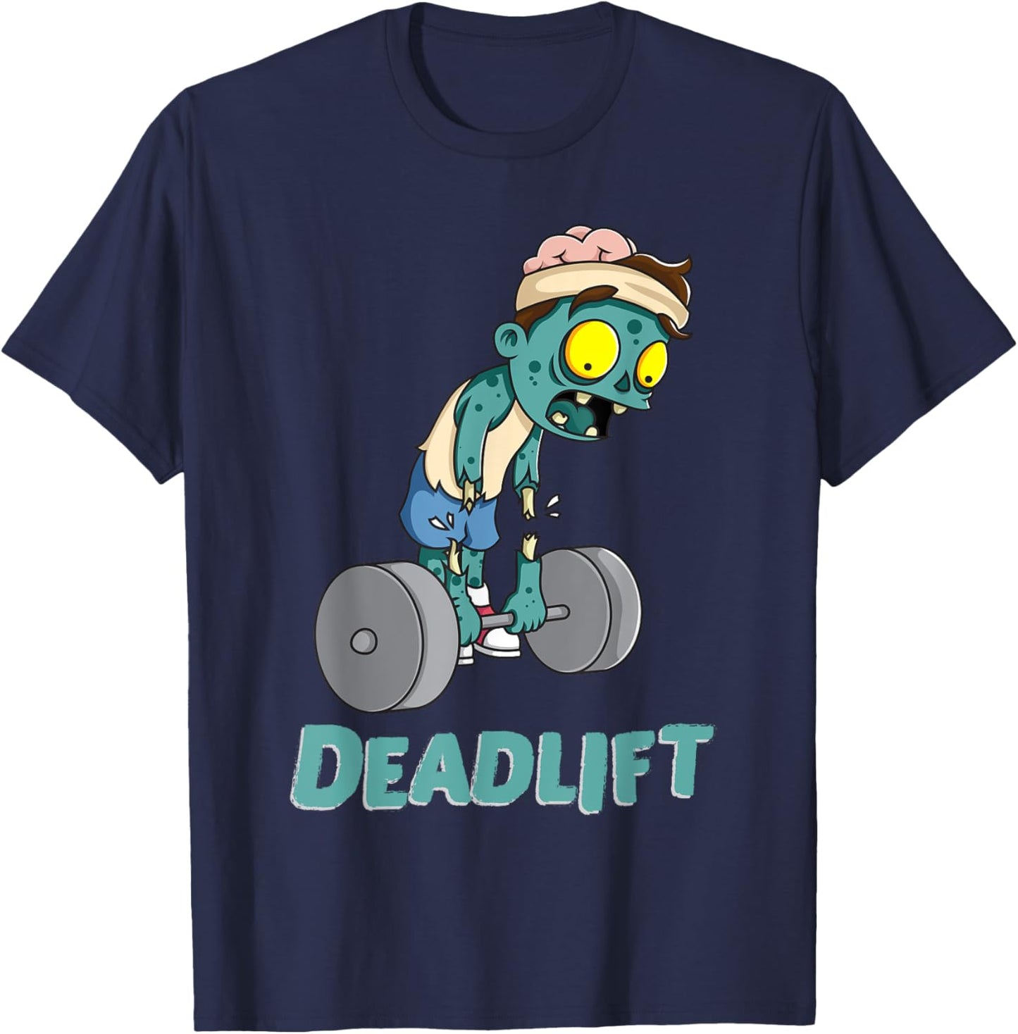 Zombie Workout Shirt Deadlift Gym Fitness Gift Women T-Shirt - T-Shirt | Navy