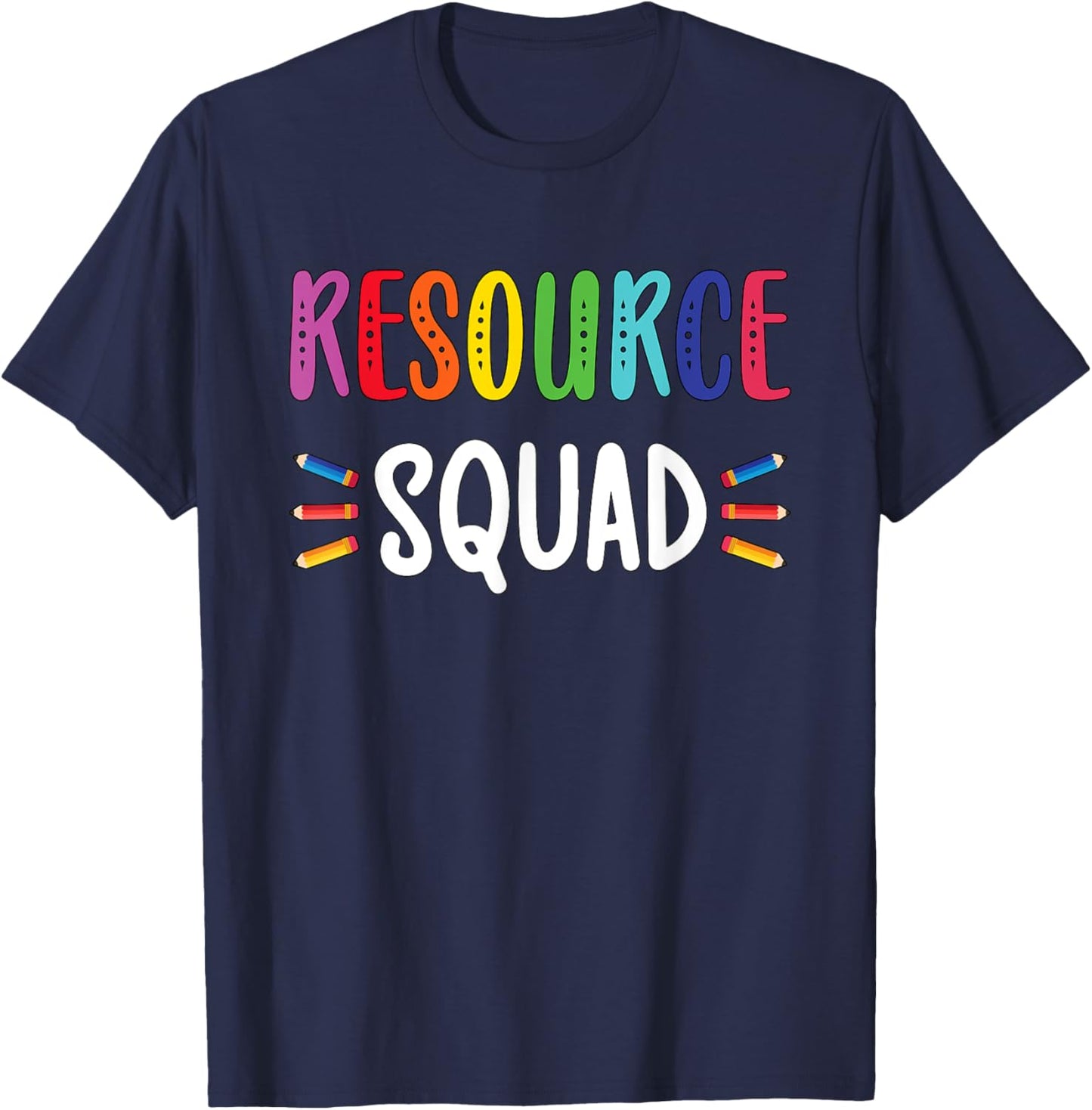Resource Teacher Squad Resource Teaching Crew T-Shirt - T-Shirt | Navy
