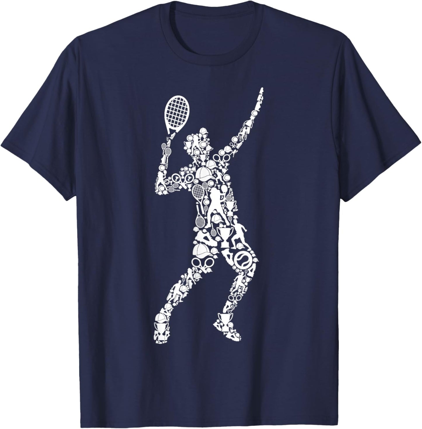 Tennis Player Tennis Men Children Boys T-Shirt - T-Shirt | Navy