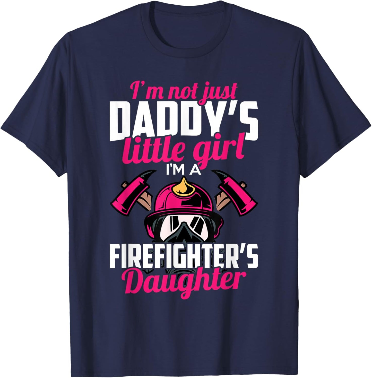 Firefighter Daughter Design for Kids Firefighter Toddler T-Shirt - T-Shirt | Navy