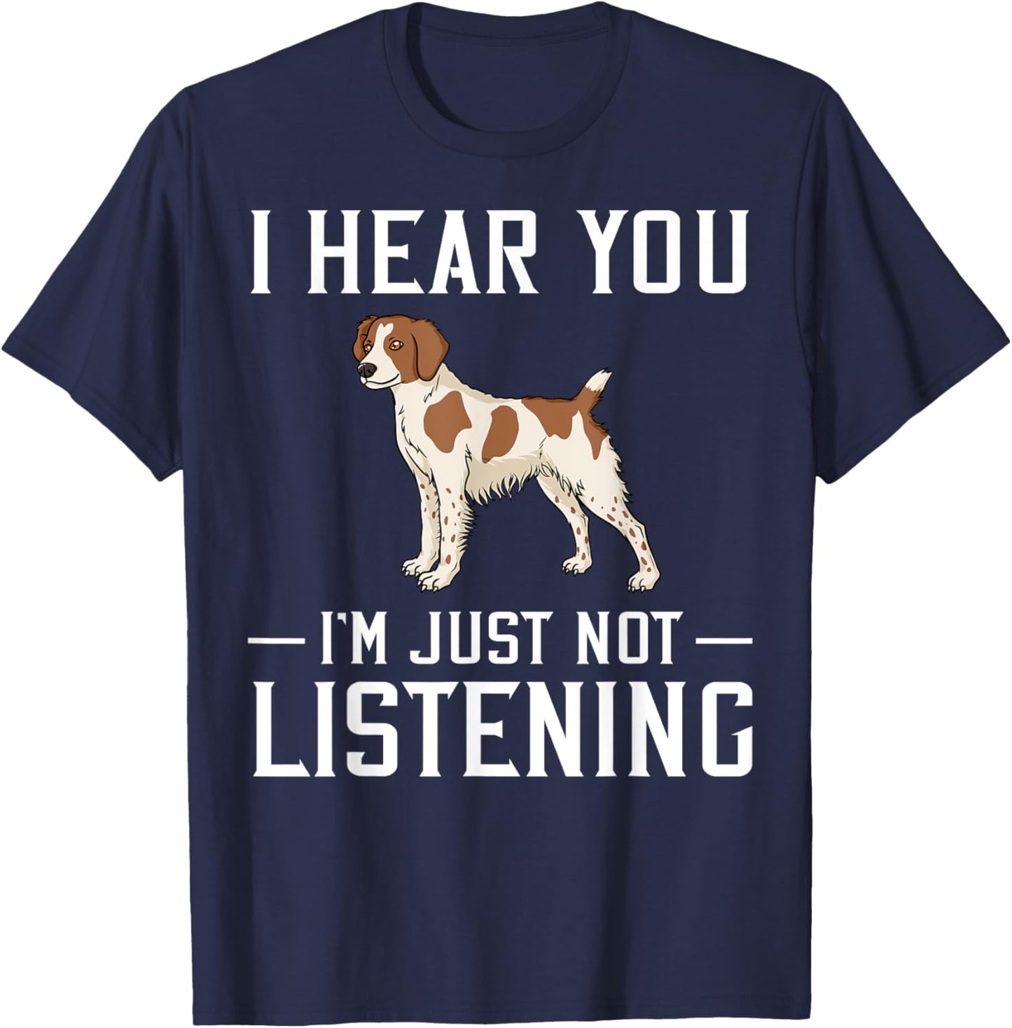 French Brittany Spaniel Puppies Owner Lover T-Shirt - T-Shirt | Navy