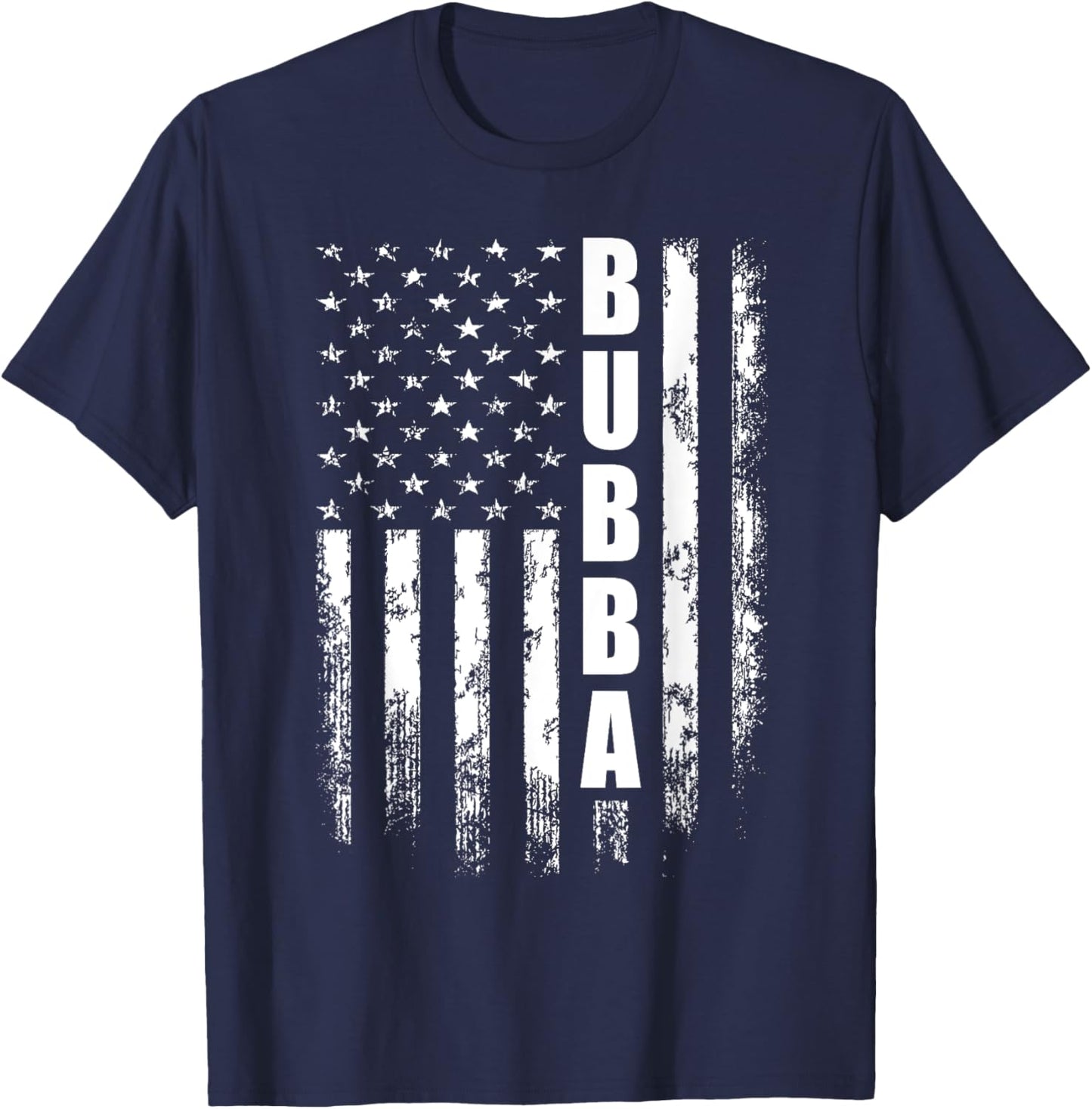 Funny Bubba Father's Day From Son Daughter Grandchildren T-Shirt - T-Shirt | Navy