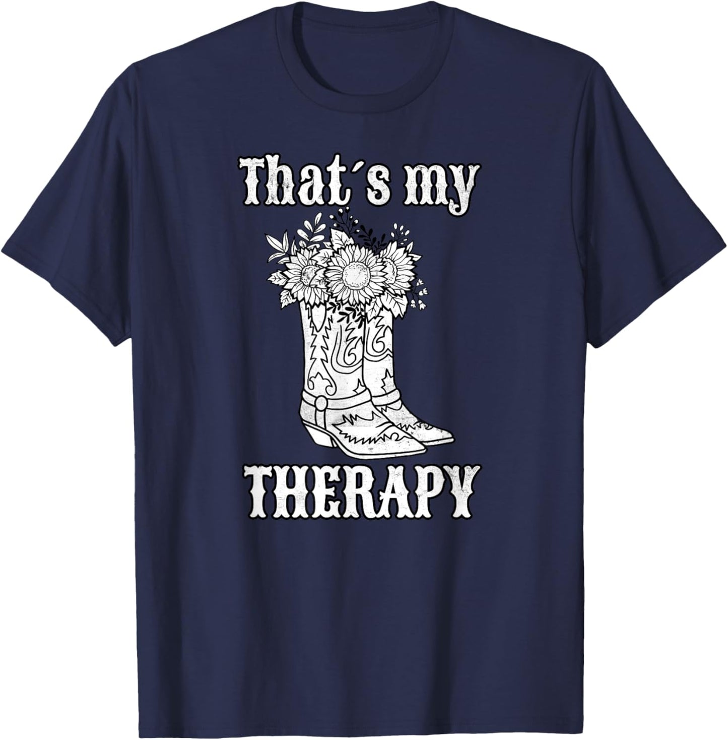 Western Riding Western Rider Riding Cowgirl Retro Vintage T-Shirt - T-Shirt | Navy