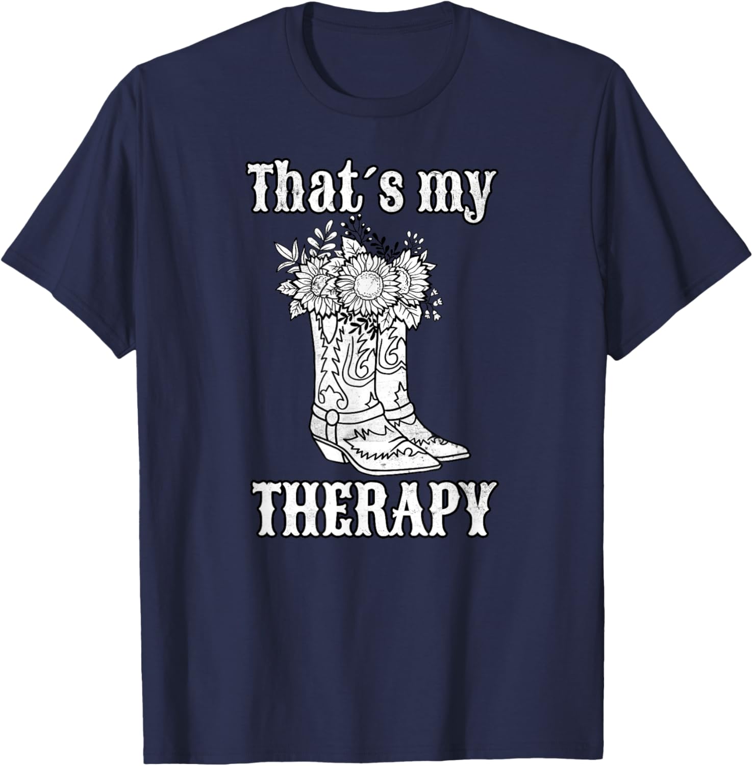 Western Riding Western Rider Riding Cowgirl Retro Vintage T-Shirt - T-Shirt | Navy