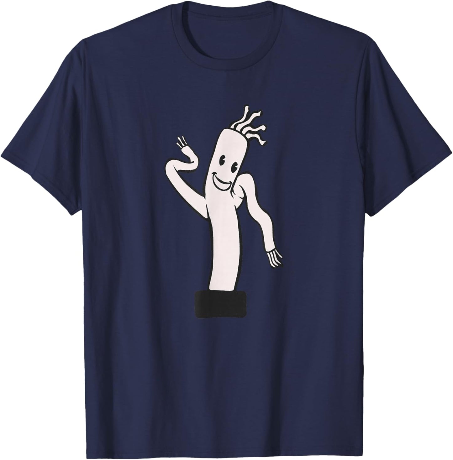 Wacky Waving Inflatable Tube Guy T-Shirt - T-Shirt | Navy