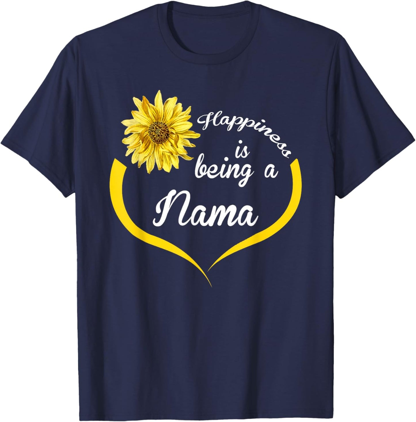 Nama Gift: Happiness Is Being A Nama T-Shirt - T-Shirt | Navy