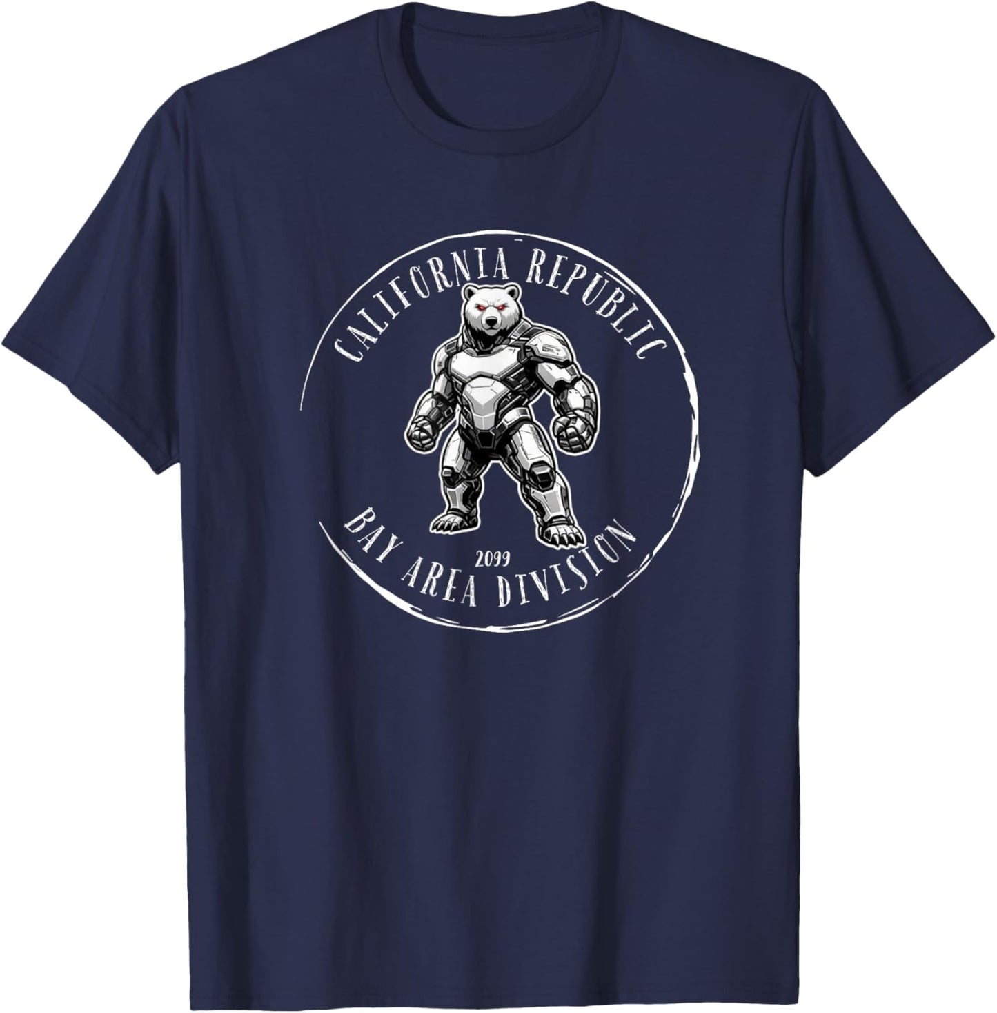 California Republic Bay Area Division 2099 Tactical Bear T-Shirt - T-Shirt | Navy