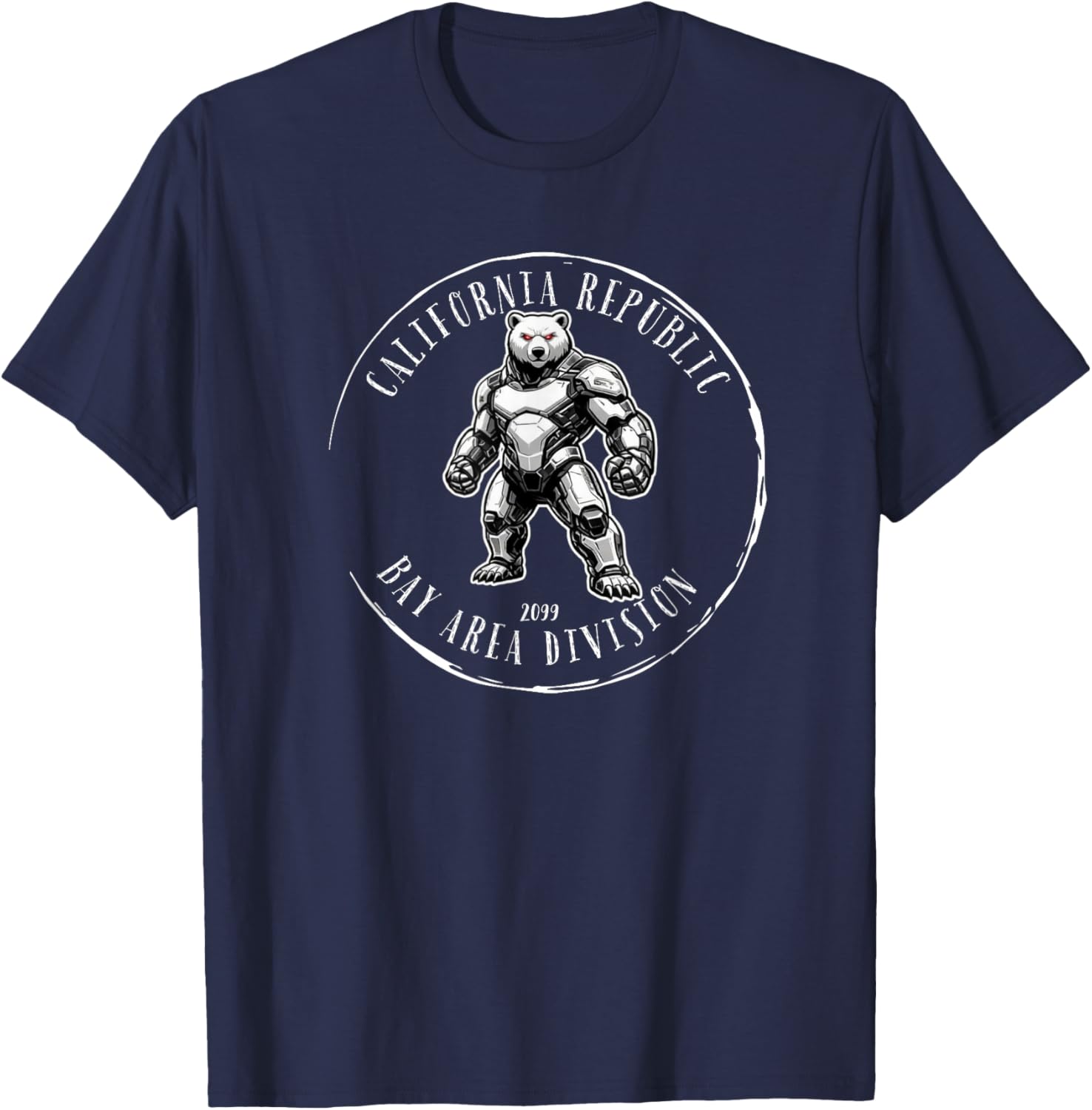 California Republic Bay Area Division 2099 Tactical Bear T-Shirt - T-Shirt | Navy