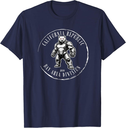 California Republic Bay Area Division 2099 Tactical Bear T-Shirt - T-Shirt | Navy