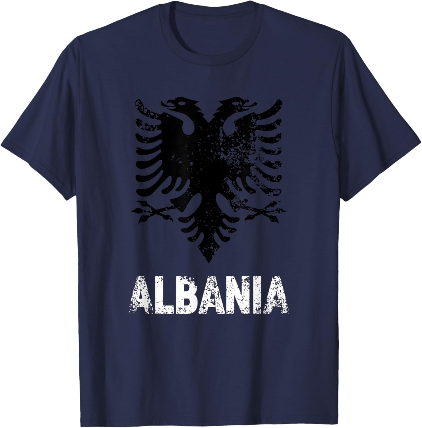 Albania Shirt Men Women Independence Day Albanian Eagle T-Shirt - T-Shirt | Navy