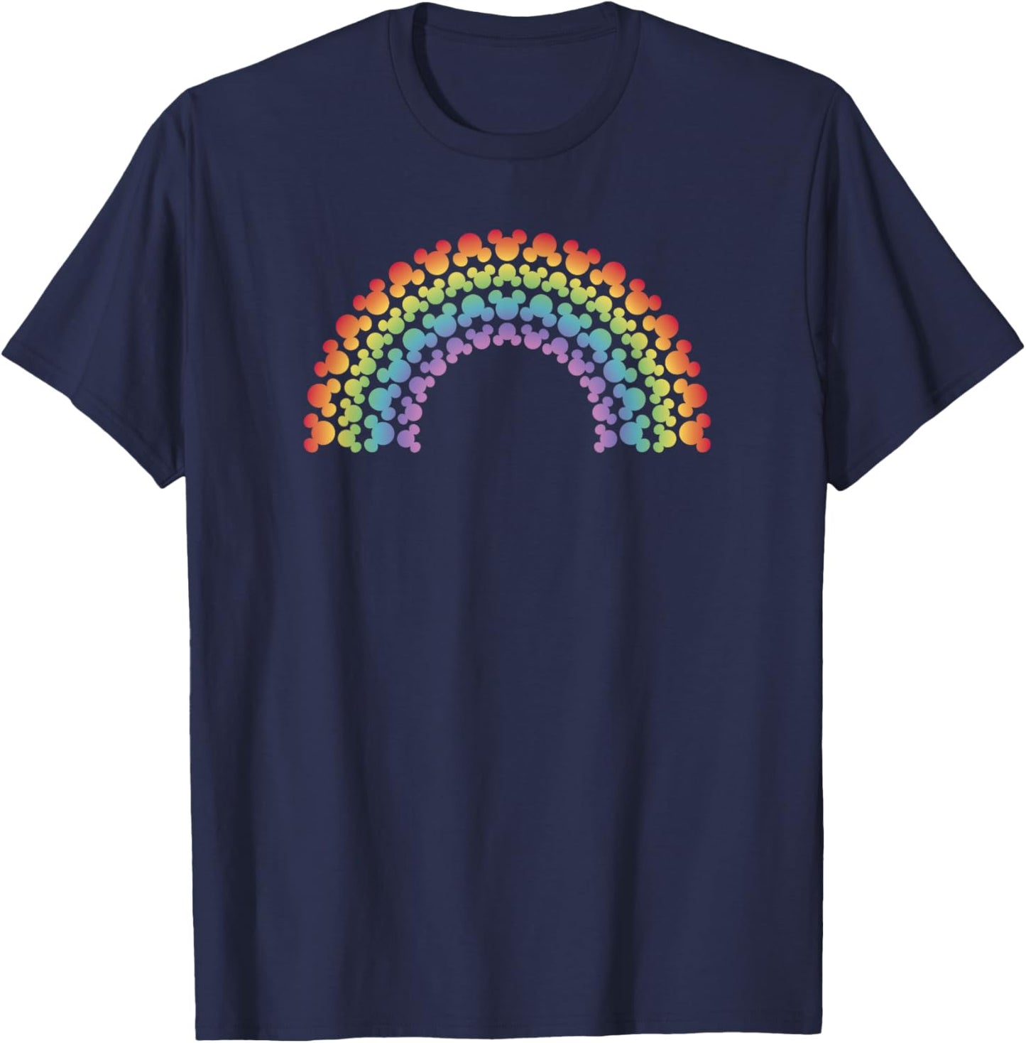 Disney Mickey and Friends Mickey Silhouette Rainbow T-Shirt - T-Shirt | Navy