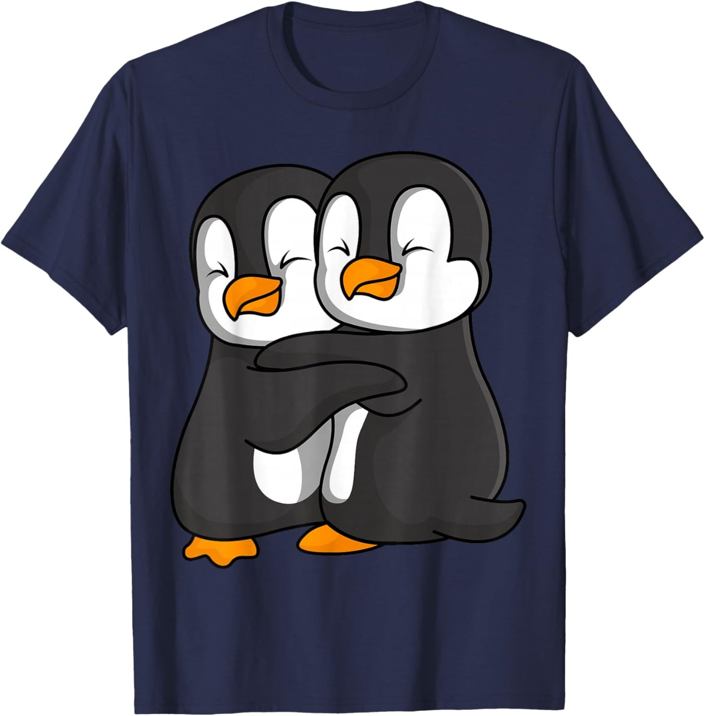 Penguin Lovers Penguin Children Girls Women T-Shirt - T-Shirt | Navy