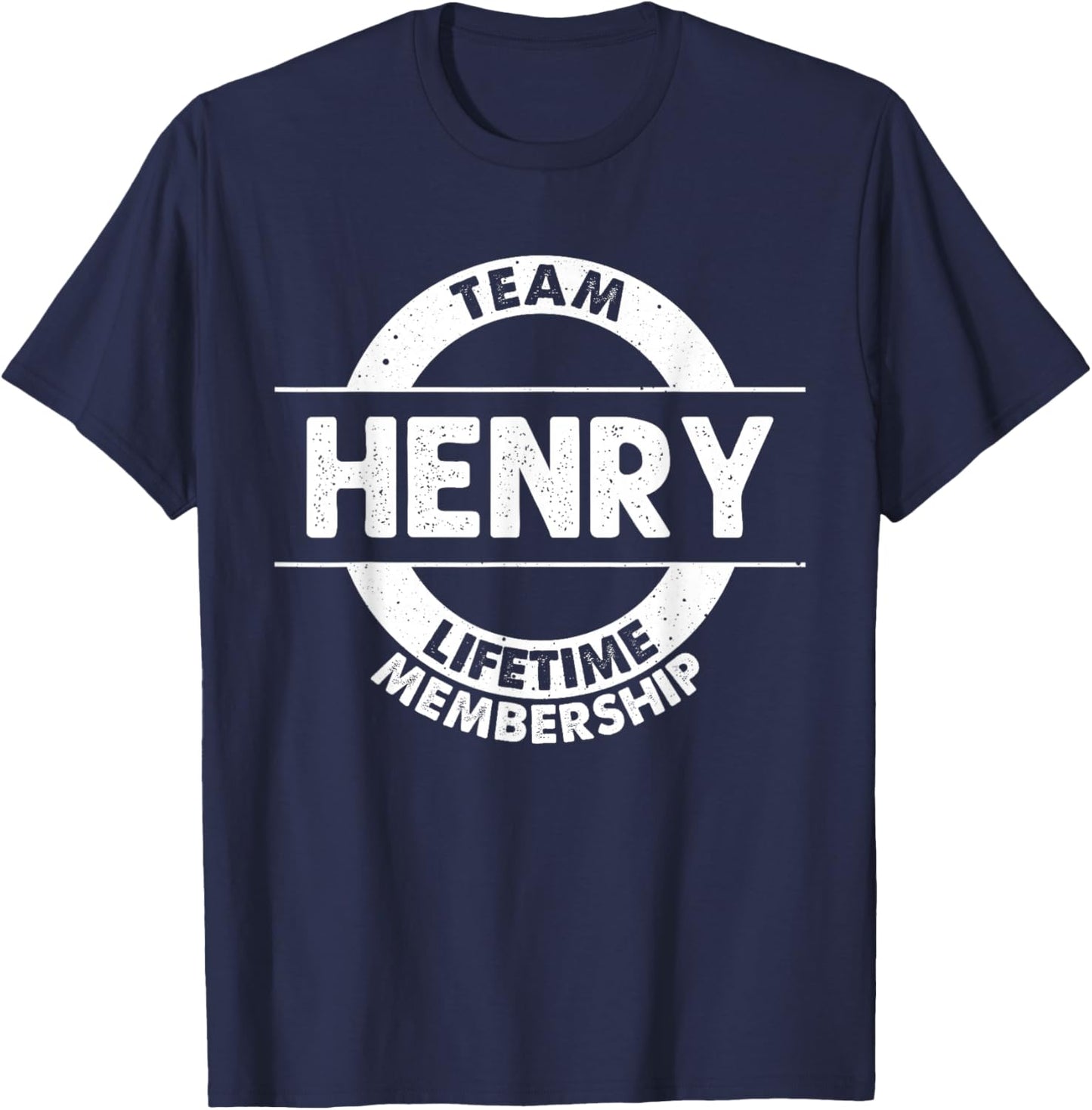 HENRY Gift Funny Surname Family Tree Birthday Reunion Idea T-Shirt - T-Shirt | Navy