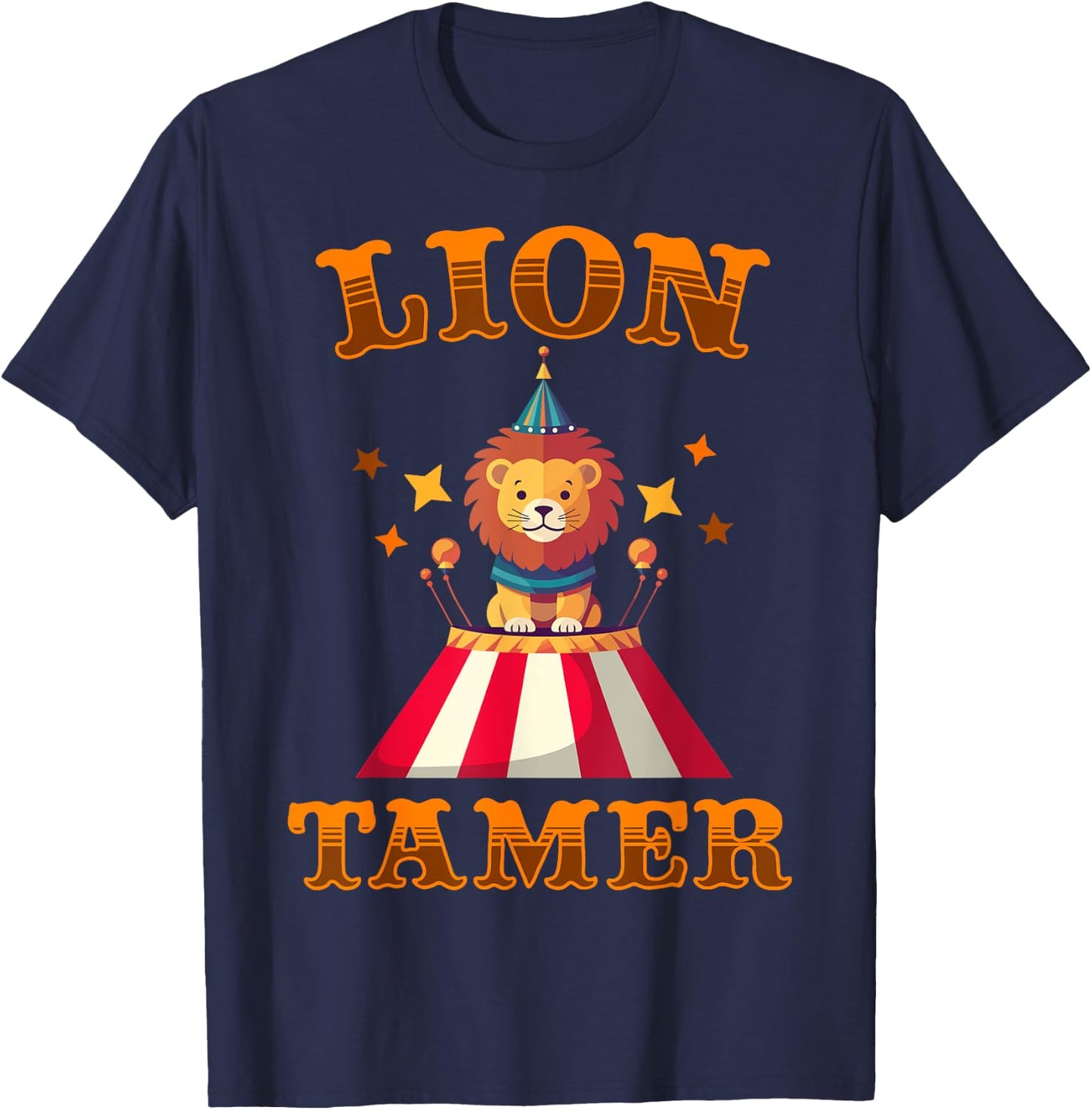 Lion Tamer Funny Kids Circus Costume Party Matching Carnival T-Shirt - T-Shirt | Navy