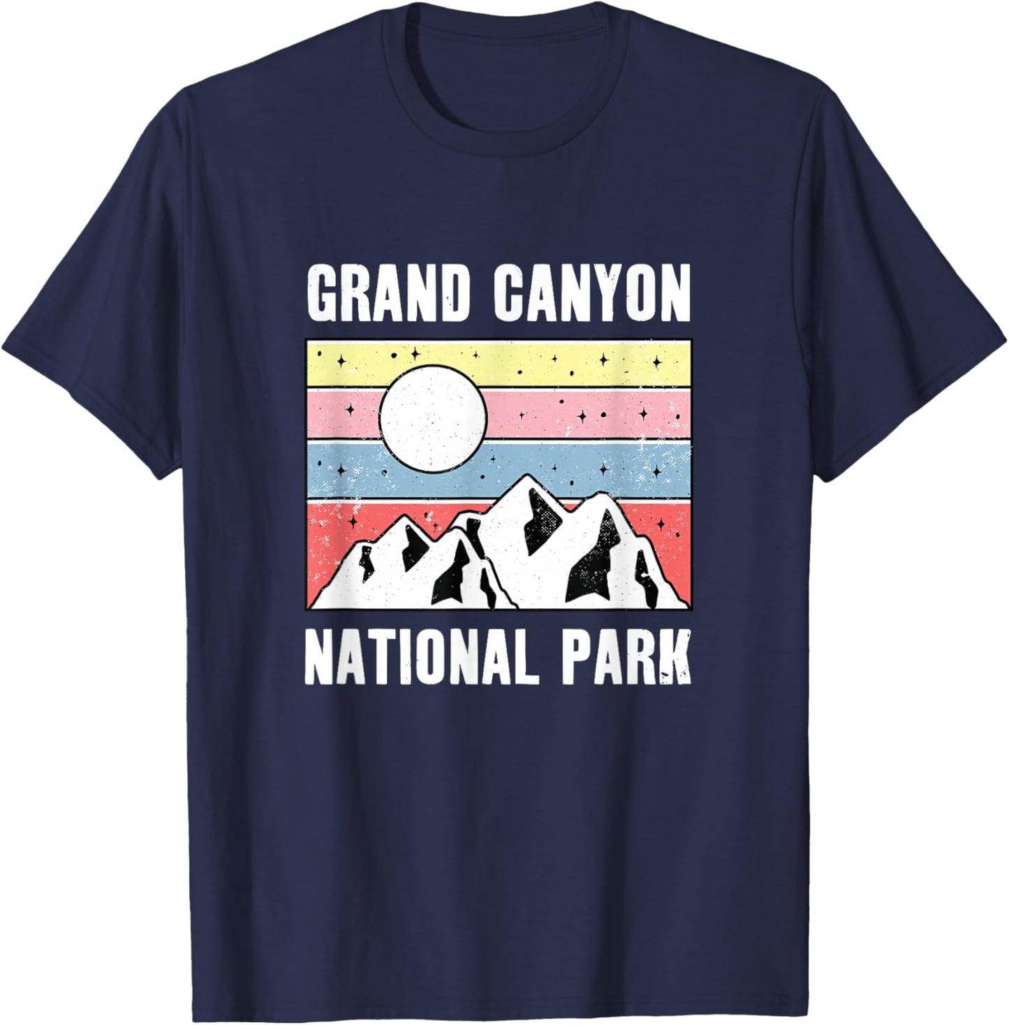 Grand Canyon National Park Mountain Sunset T-Shirt - T-Shirt | Navy