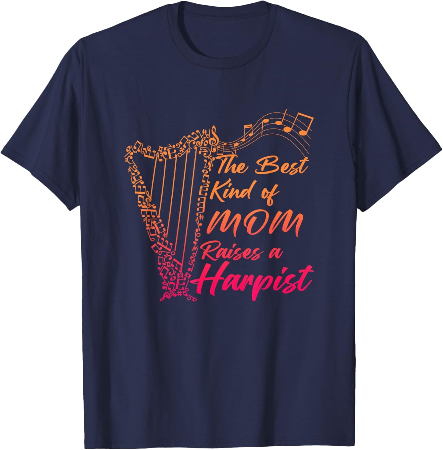 Harp Instrument Harp Player Harpist Musical T-Shirt - T-Shirt | Navy