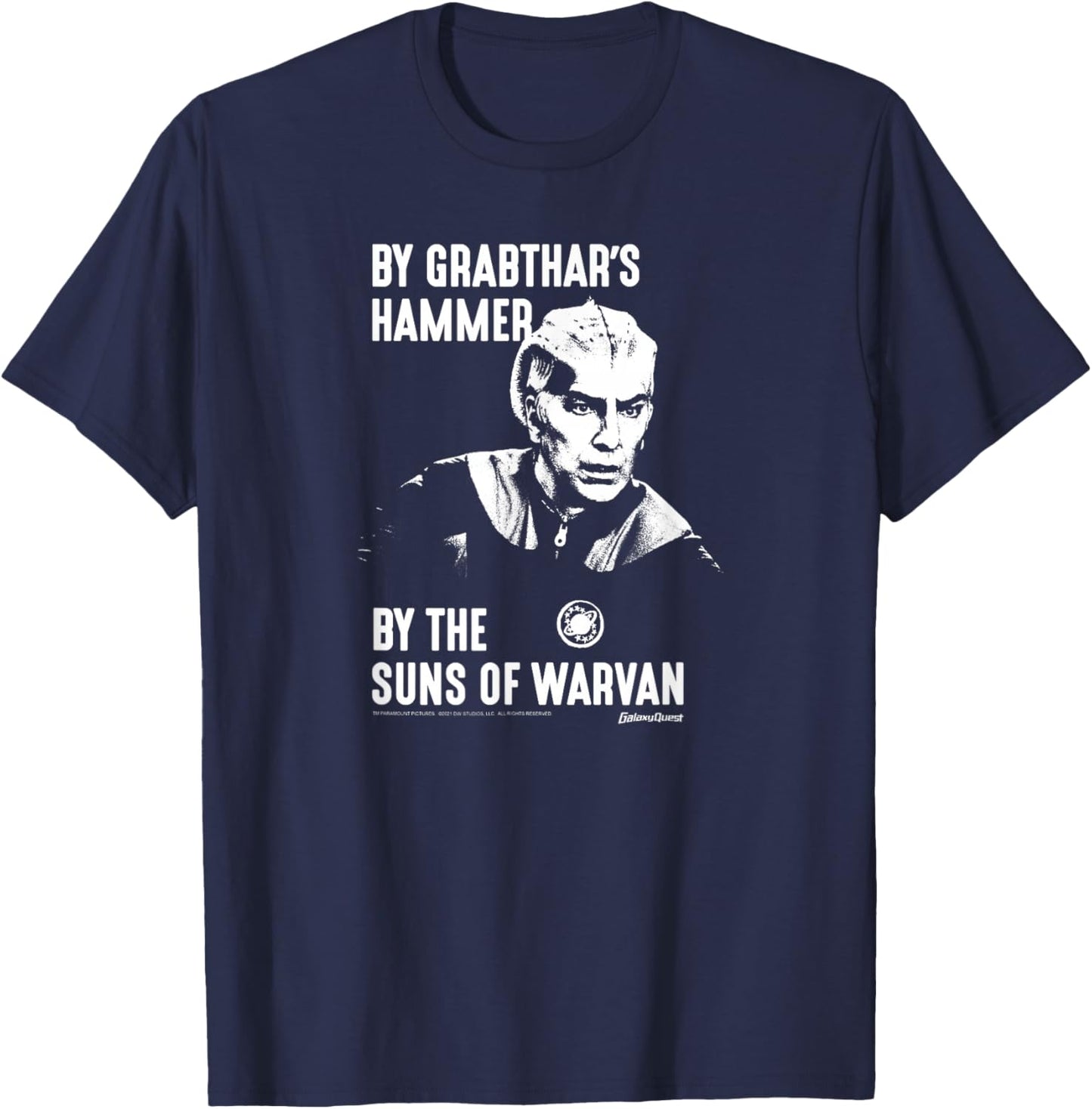 Galaxy Quest Sir Alexandar Dane Edit T-Shirt - T-Shirt | Navy
