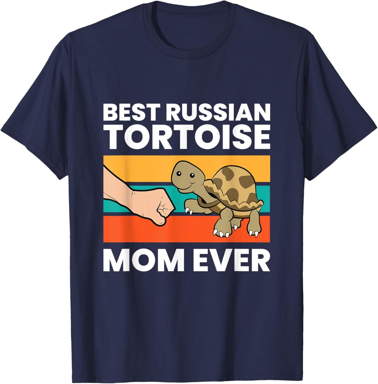 Best Russian Tortoise Mom Ever T-Shirt - T-Shirt | Navy