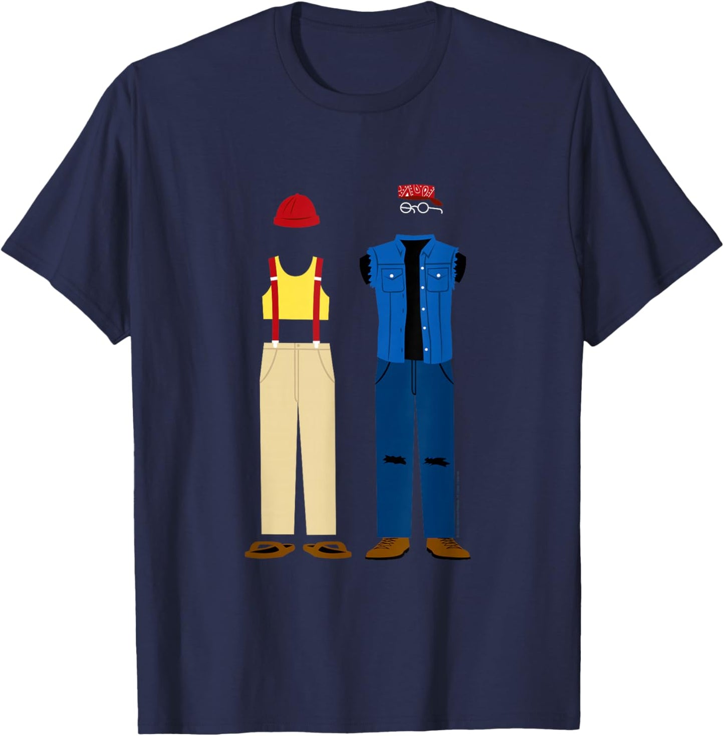 Cheech and Chong's Up in Smoke Man and Pedro Outfits T-Shirt - T-Shirt | Navy
