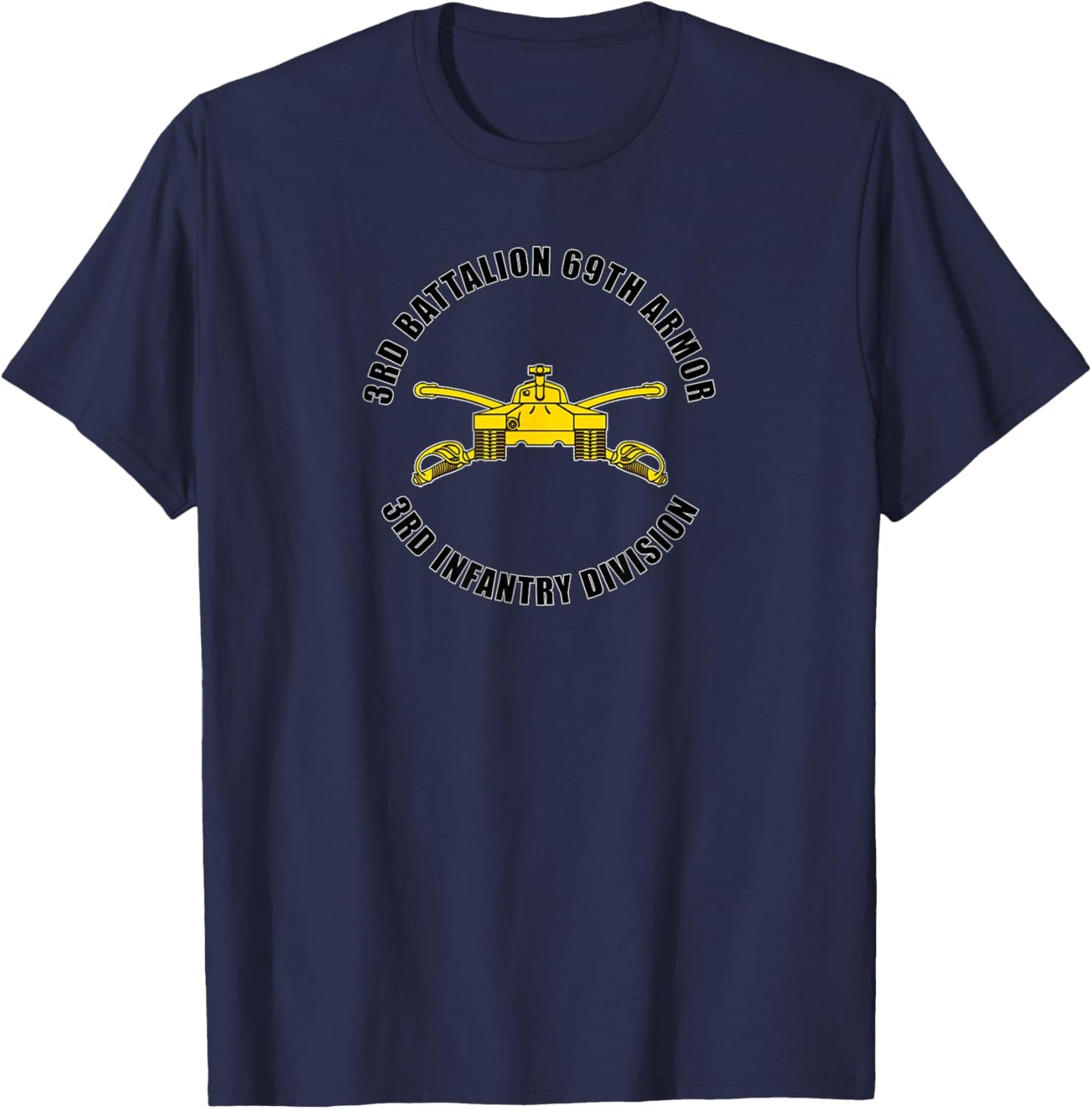 3rd Battalion 69th Armor 3rd Infantry Division Veteran T-Shirt - T-Shirt | Navy