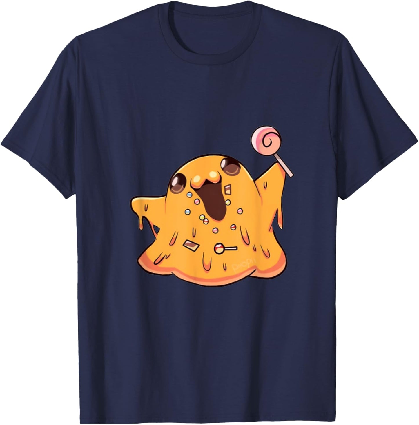 SCP Foundation Cute SCP-999 Tickle Monster T-Shirt - T-Shirt | Navy