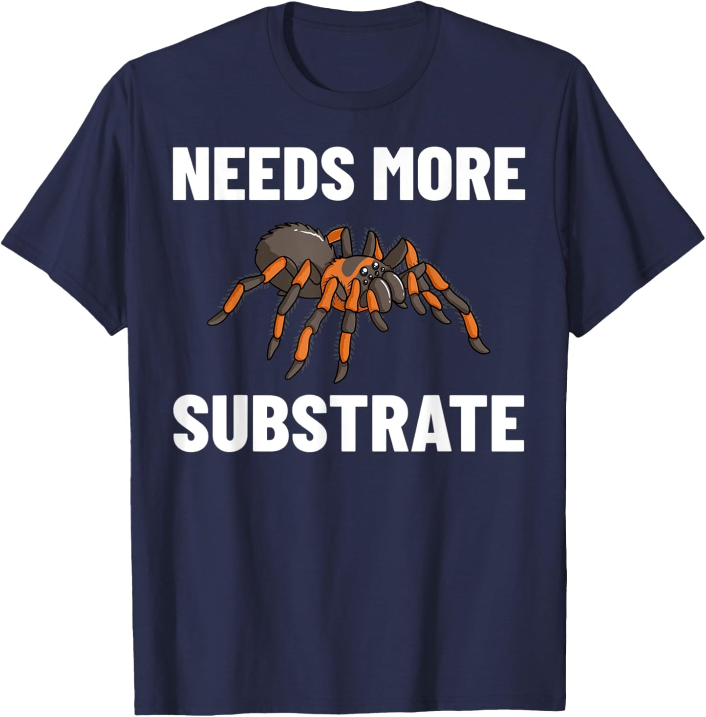 Tarantulas Spider Pet Mexican Red Knee Zebra T-Shirt - T-Shirt | Navy