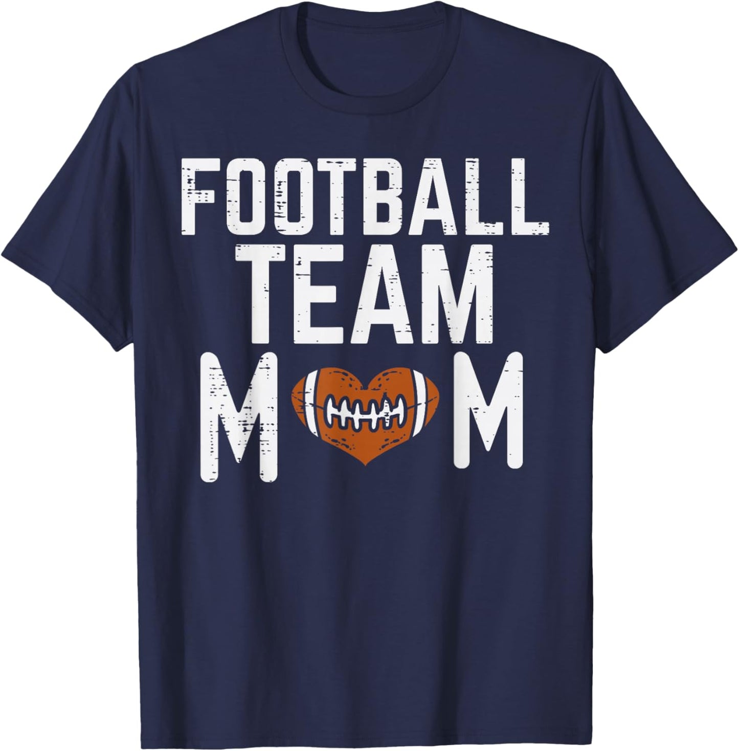 American Football Team Mom Family Matching Mommy Mama Women T-Shirt - T-Shirt | Navy