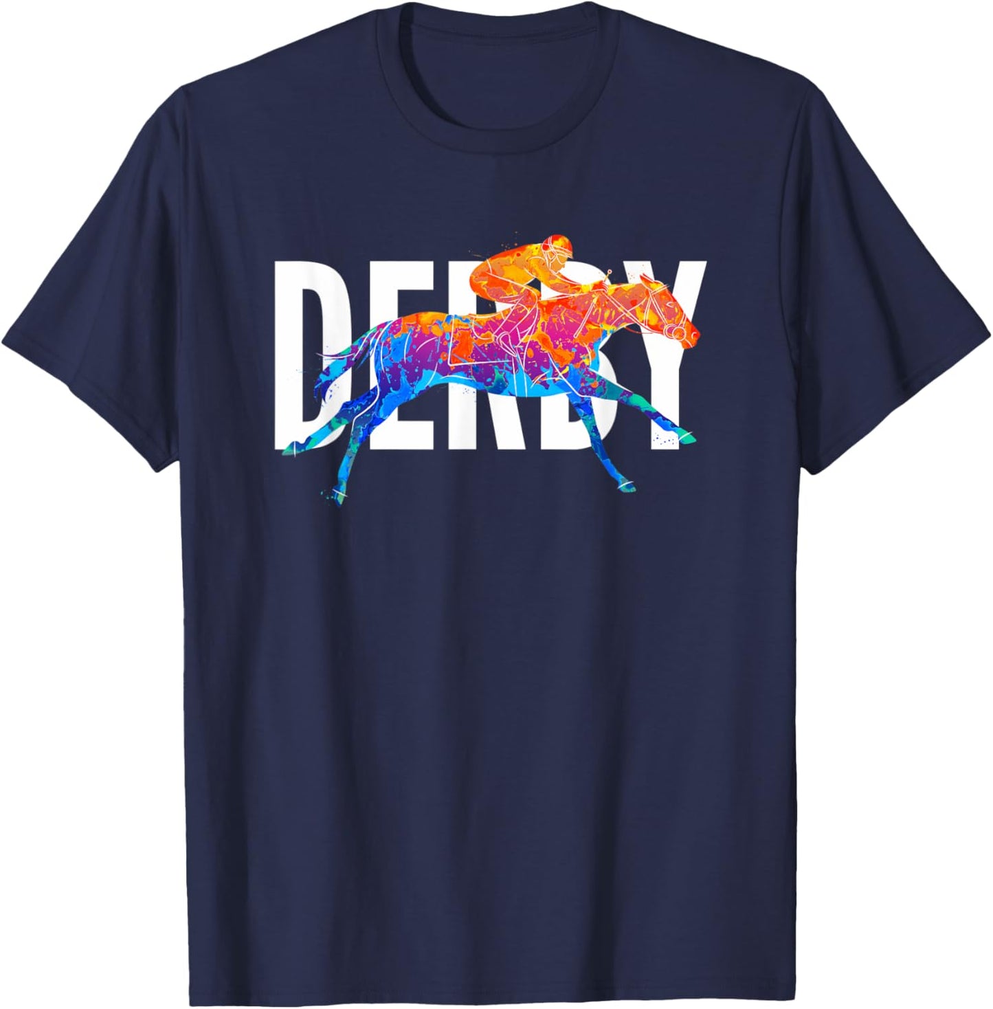 Derby Day Horse Racing Kentucky Epsom 2022 T-Shirt - T-Shirt | Navy