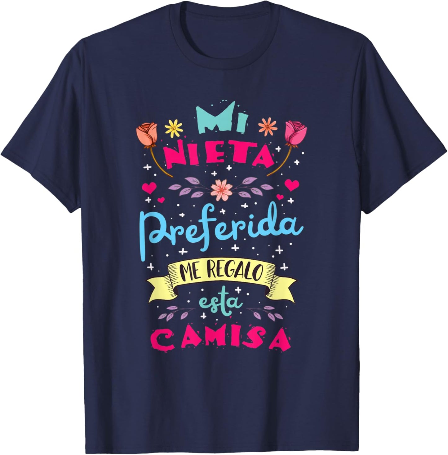 Mi Nieta Favorita regalo de cumpleanos para Abuela y Abuelo T-Shirt - T-Shirt | Navy